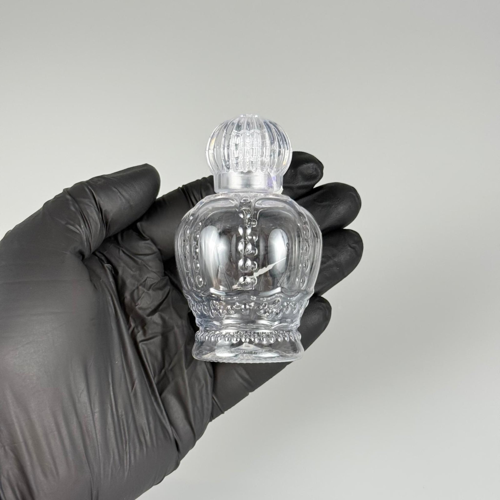 60 CC PET KRAL TACI ŞİŞE -  KRİSTAL KAPAKLI KOLONYA TIPALI TAKIM - 60 ML BOŞ PLASTİK KOLONYA ŞİŞELERİ
