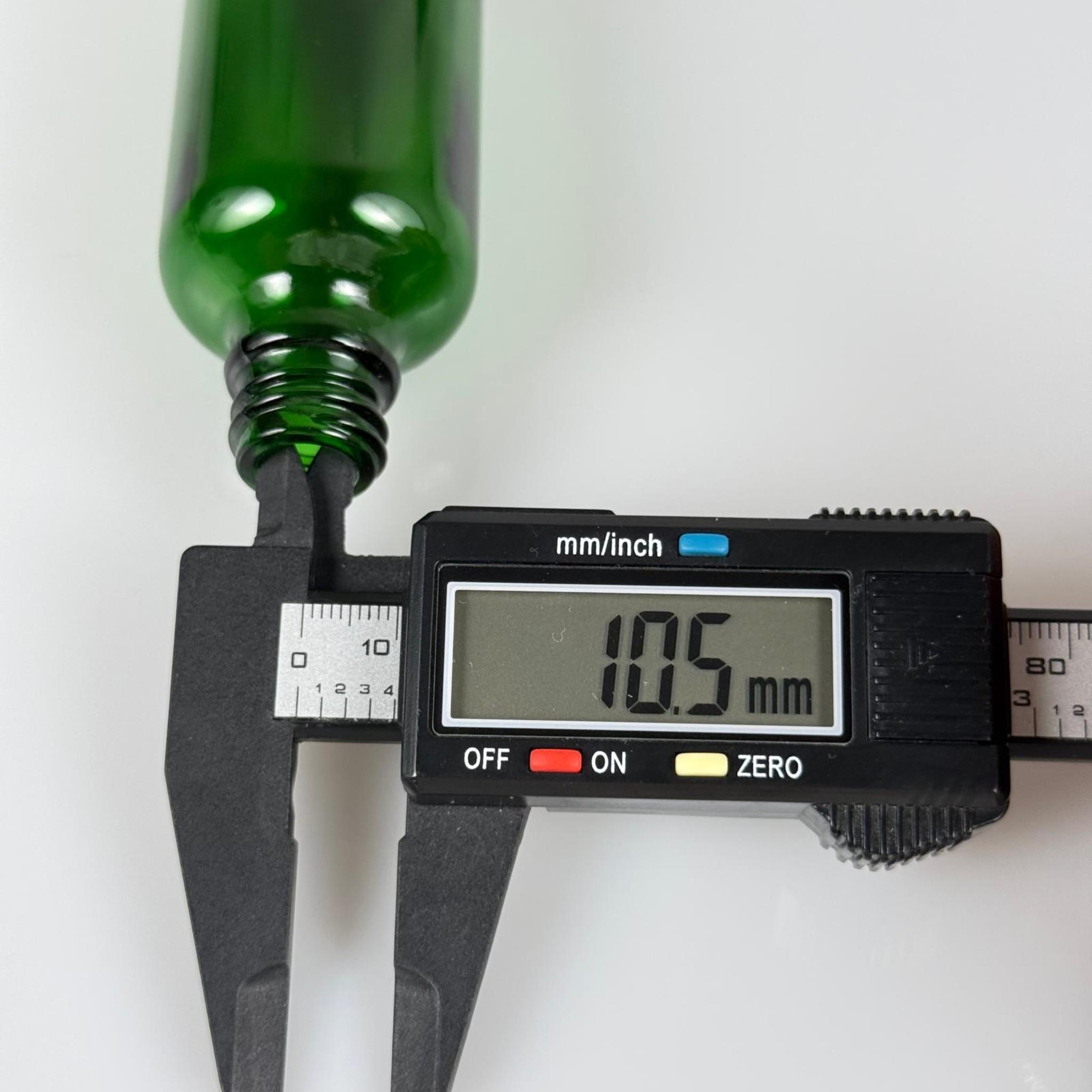 50 CC YEŞİL CAM ŞİŞE 18 MM İTHAL