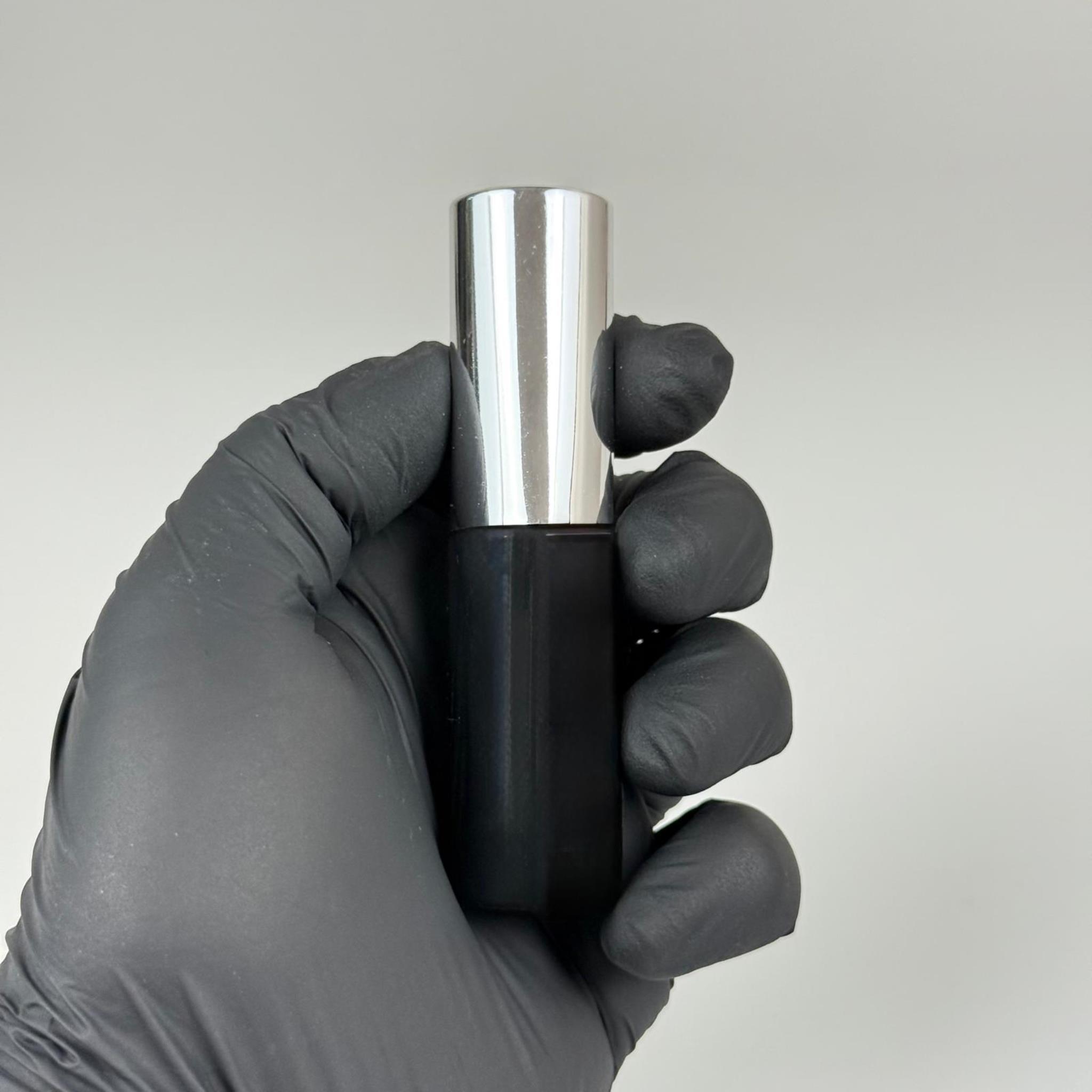 15 ML PET KOLONYA, PARFÜM VB ŞİŞELERİ - METAL ALÜMİNYUM GÜMÜŞ KAPAK + VİDALI SPREY + 15 CC SİYAH ŞİŞE SET TAKIM