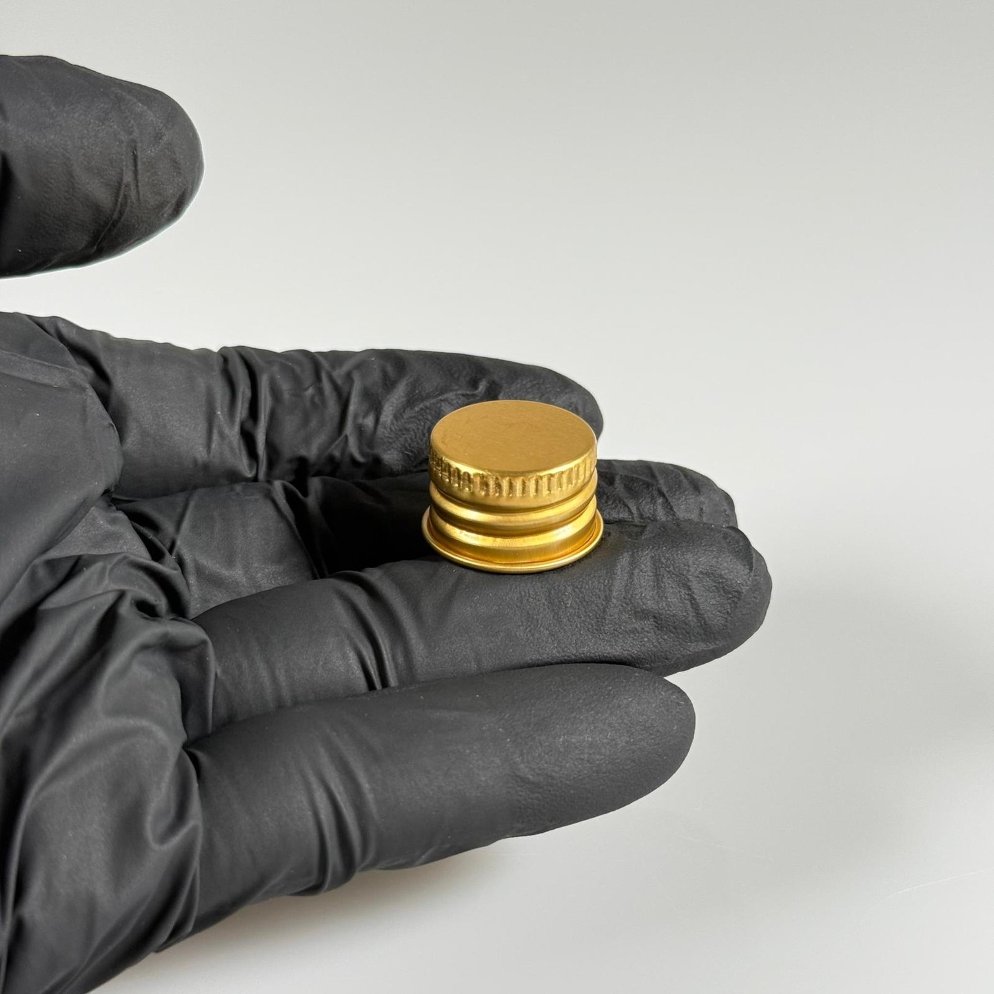 18 MM VİDALI GOLD ALÜMİNYUM KAPAK - İTHAL