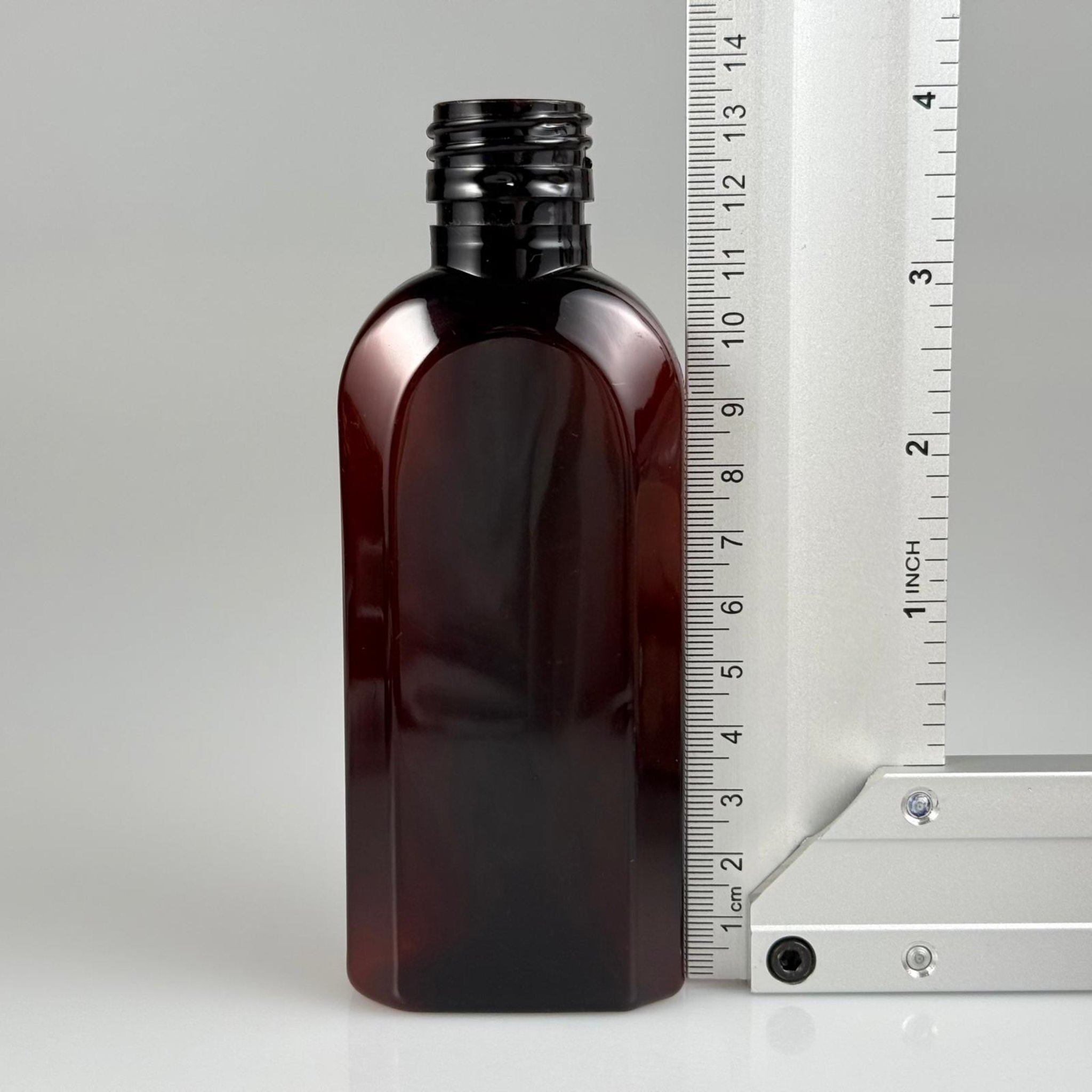 125 CC AMBER YASSI PET ŞİŞE - 25 AĞIZ - 125 ML YASSI PLASTİK KAHVERENGİ ŞİŞE