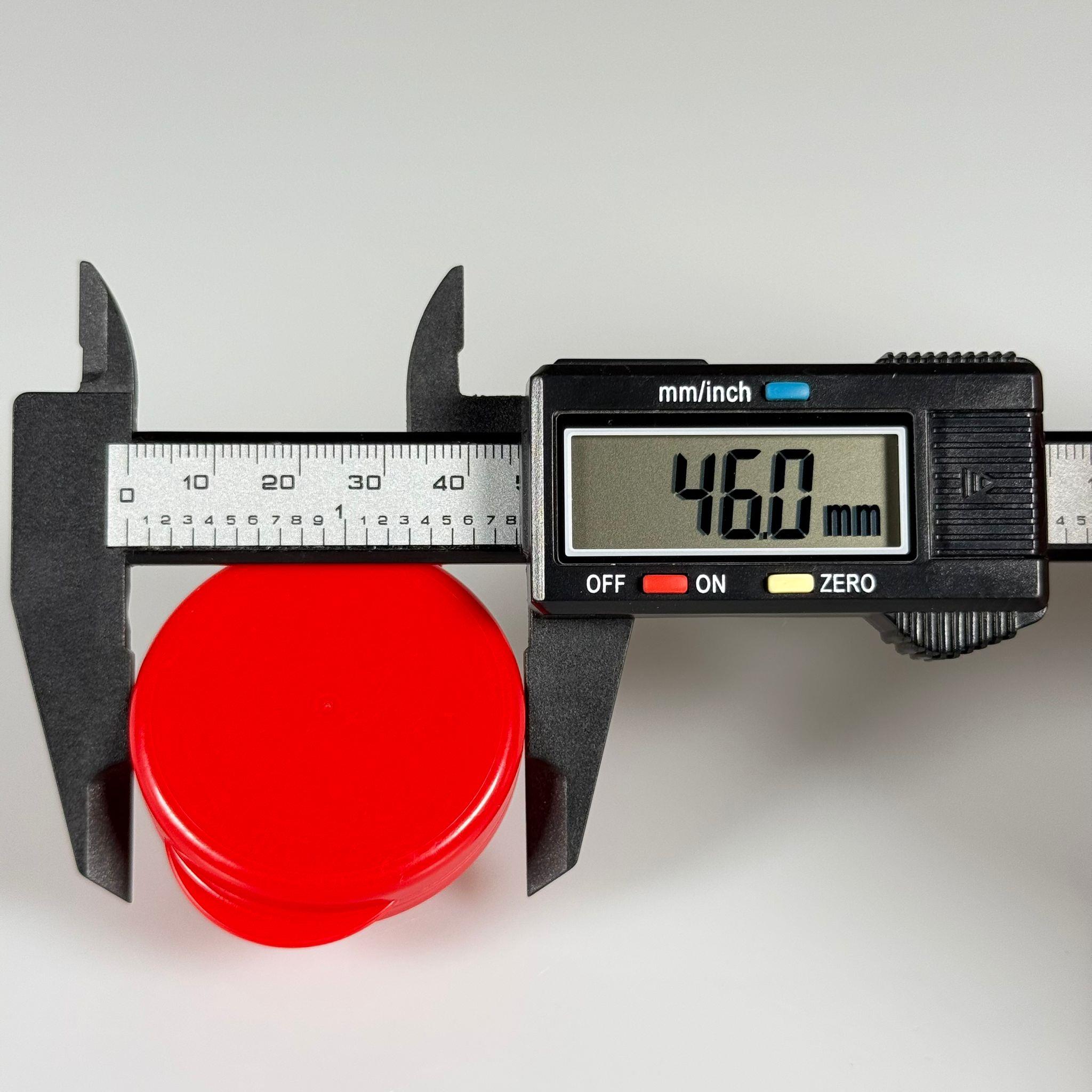 44/11 MM PLASTİK AYRAN KAPAĞI KIRMIZI KİLİTLİ YIRTMAÇLI GEÇMELİ KAPAK - CAM SÜT ŞİŞESİ KAPAĞI - CAM AYRAN ŞİŞESİ KAPAK