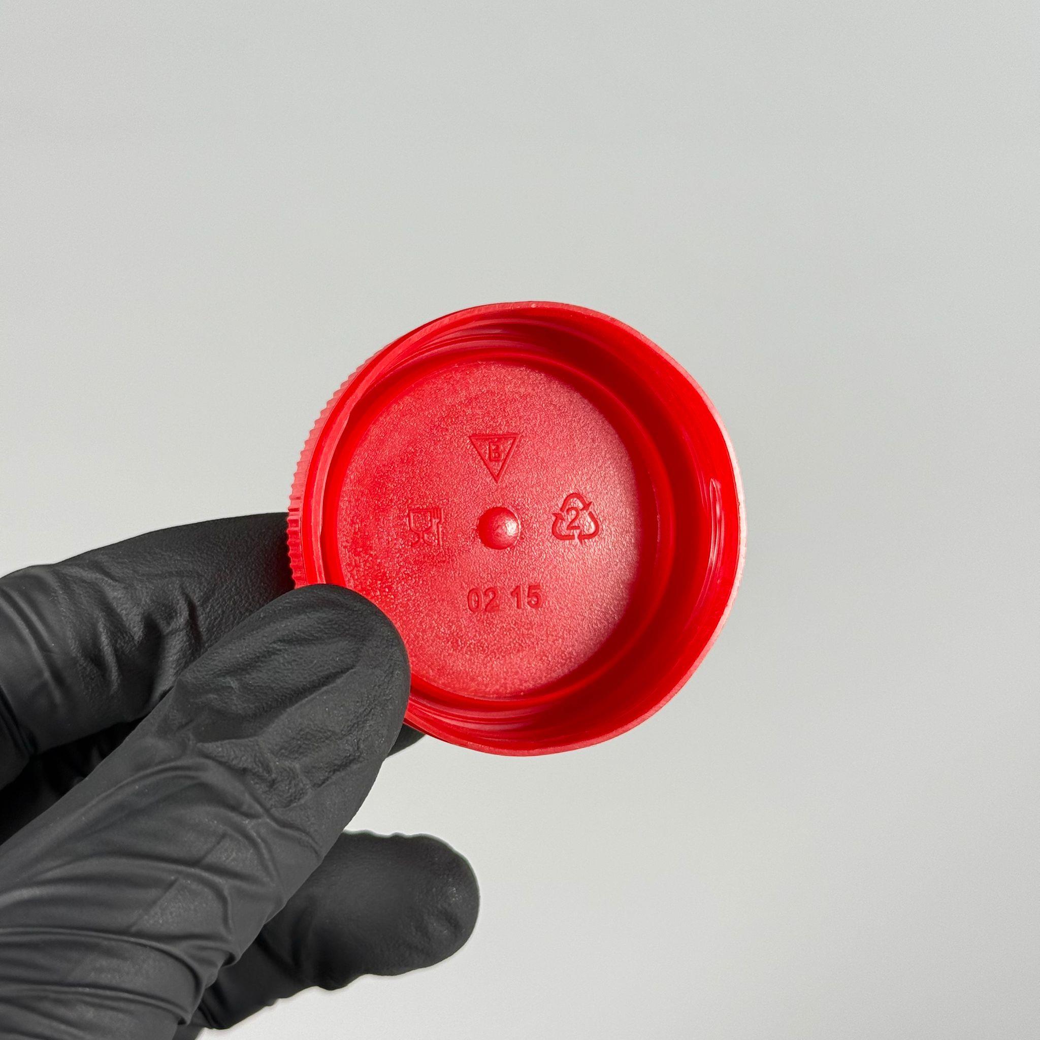 48 MM VİDALI KİLİTLİ PLASTİK KAPAK KIRMIZI  - 5 LİTRE SU PETİ KAPAĞI - 10 LİTRE SU PETİ KAPAĞI - KİLİTLİ