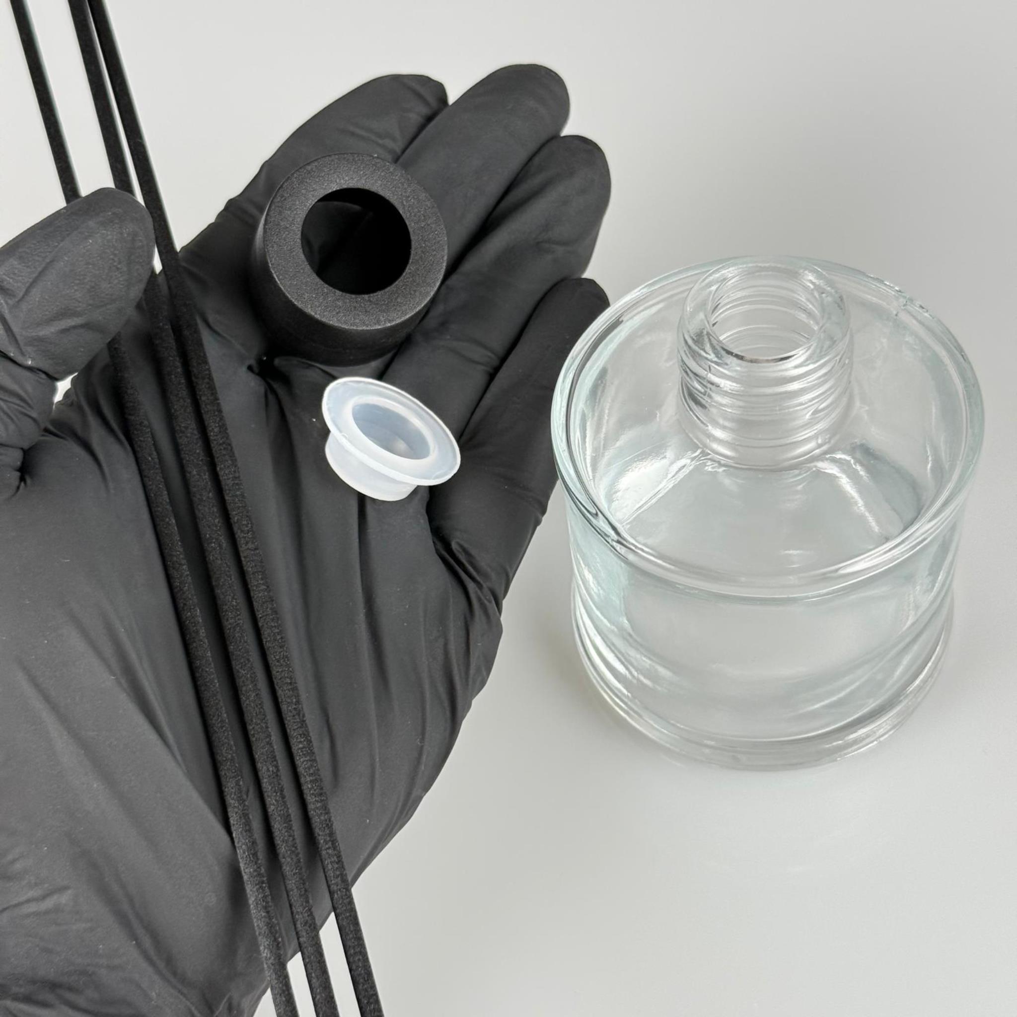 100 CC YUVARLAK OVAL SİLİNDİR MODEL CAM BAMBU ODA KOKUSU ŞİŞESİ - 100 ML ÇUBUKLU KÖŞELİ BAMBU ODA KOKUSU ŞİŞESİ - DİFÜZÖR ŞİŞE- CAM ŞİŞE + SİYAH KAPAK + TIPA + 3 ADET FİBER SİYAH BAMBU ÇUBUK