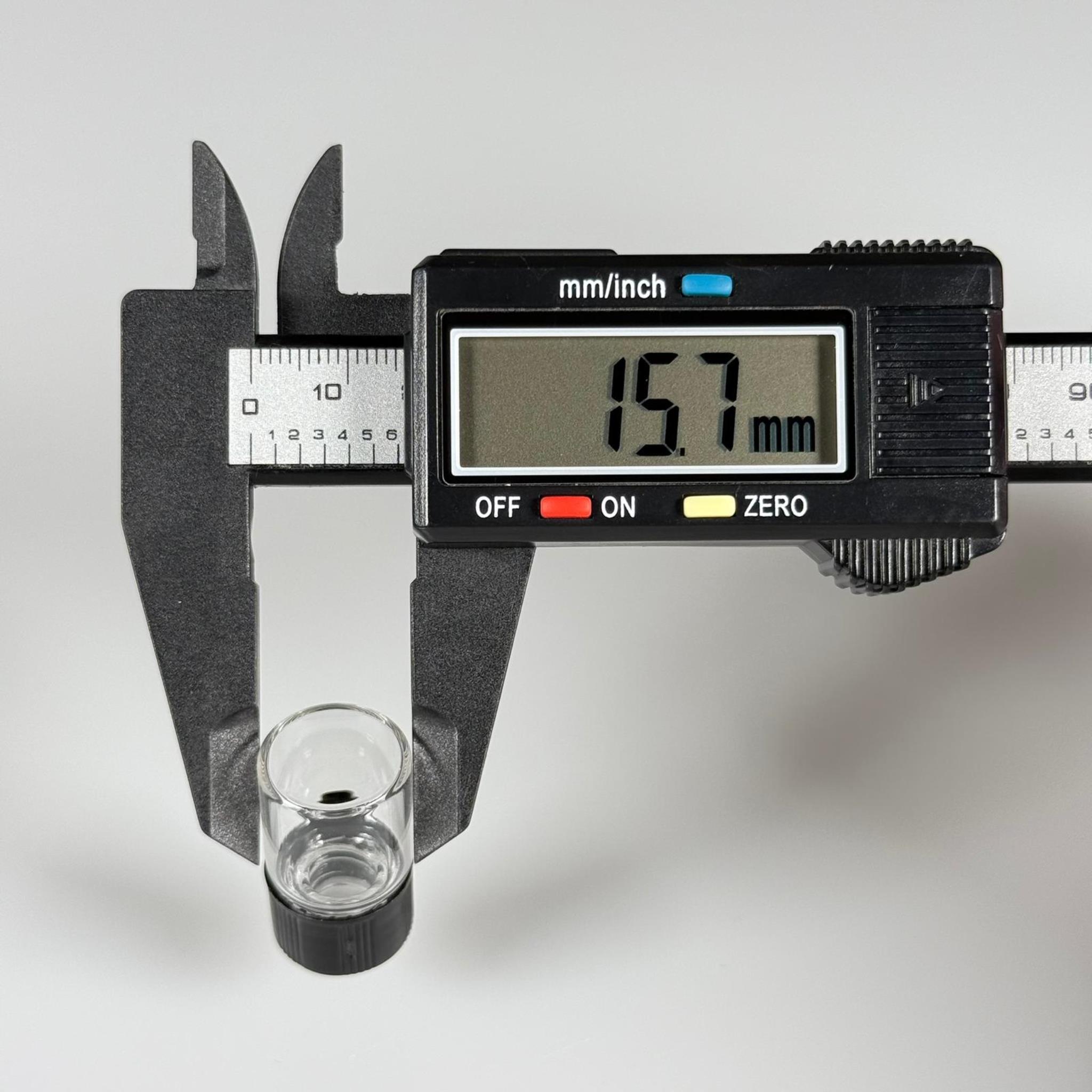 2 CC ŞEFFAF CAM ŞİŞE - SİYAH KAPAKLI - 2 ML KAPAKLI CAM ŞİŞE