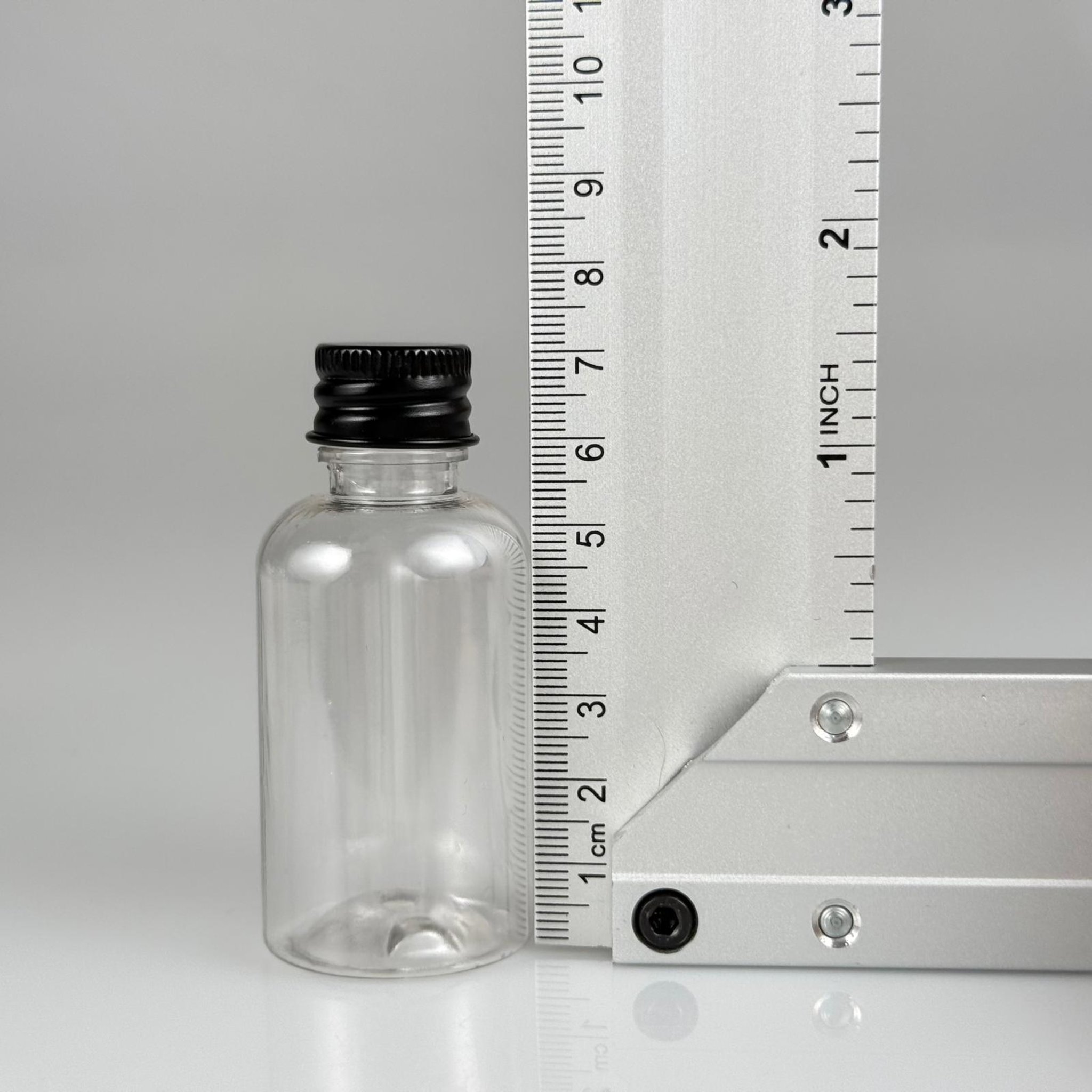 40 CC ŞEFFAF SİLİNDİR TOMBUL PET ŞİŞE + KÖPÜK CONTALI SİYAH ALÜMİNYUM METAL KAPAKLI + DAMLALIKLI KOLONYA TIPALI TIPALI TAKIM - 40 ML PLASTİK ŞİŞE