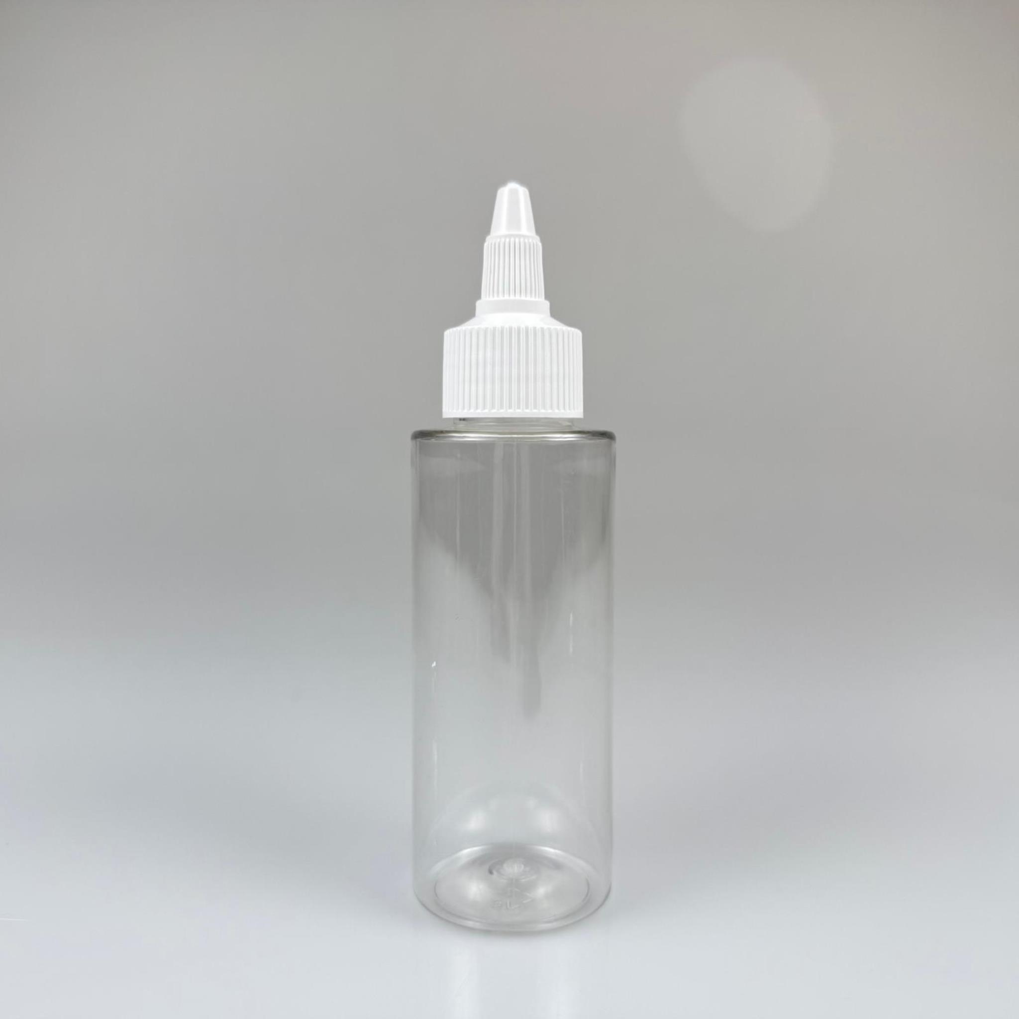 YAĞ, SOS, ACI SOS, SİRKE, SRIRACHA, MÜREKKEP, TUTKAL AKITICI VB BOŞ ŞİŞELERİ - BEYAZ SİVRİ TWİST AKITICI KAPAK + 100 ML KÜT SERT PET PLASTİK ŞİŞE TAKIM