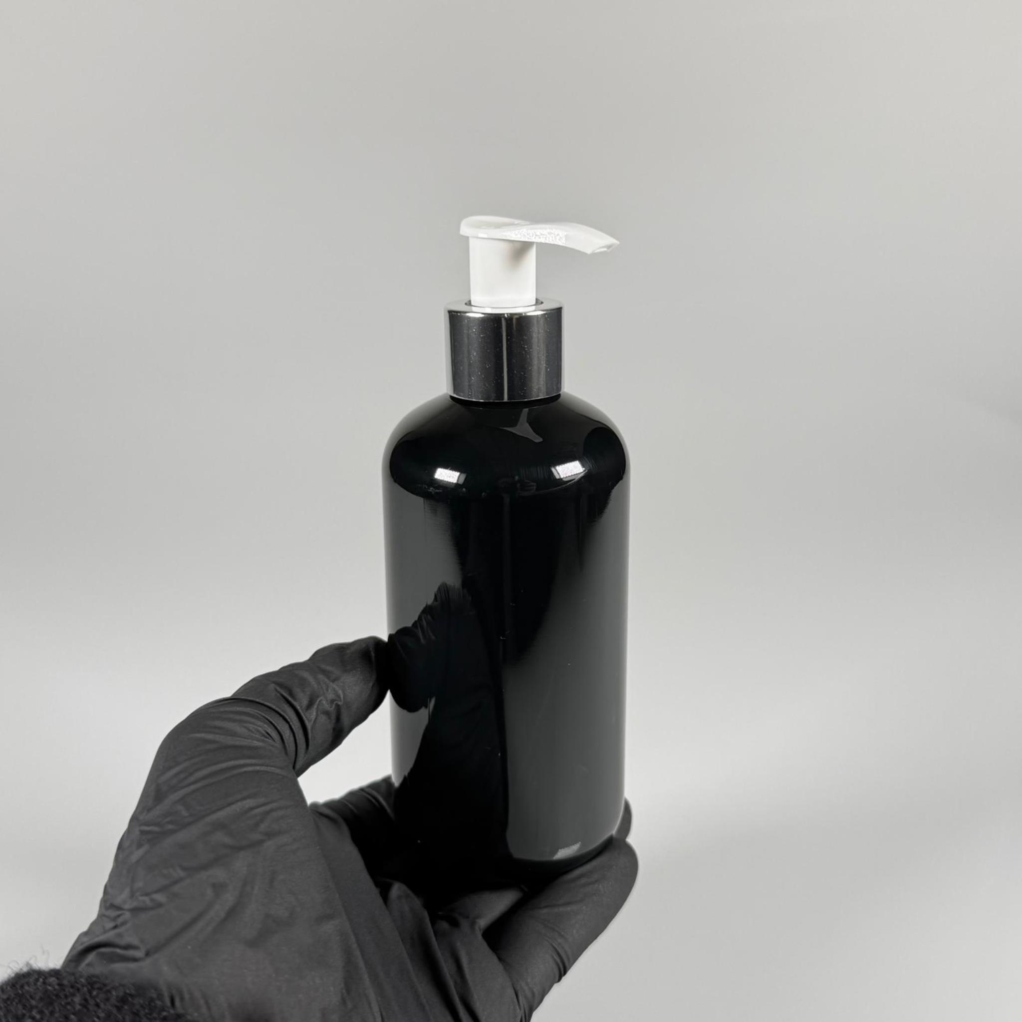 250 CC SİYAH ŞİŞE - GÜMÜŞ POMPALI - 250 ML POMPALI PLASTİK ŞİŞE - ZEYNEP MODEL PET ŞİŞE
