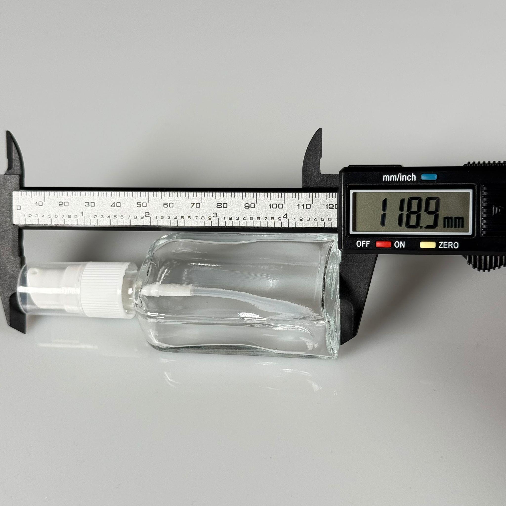 40 CC KÖŞELİ DİKDÖRTGEN CAM ŞİŞE - BEYAZ  LOSYON POMPALI - 40 ML PRESTİJLİ ŞİŞE