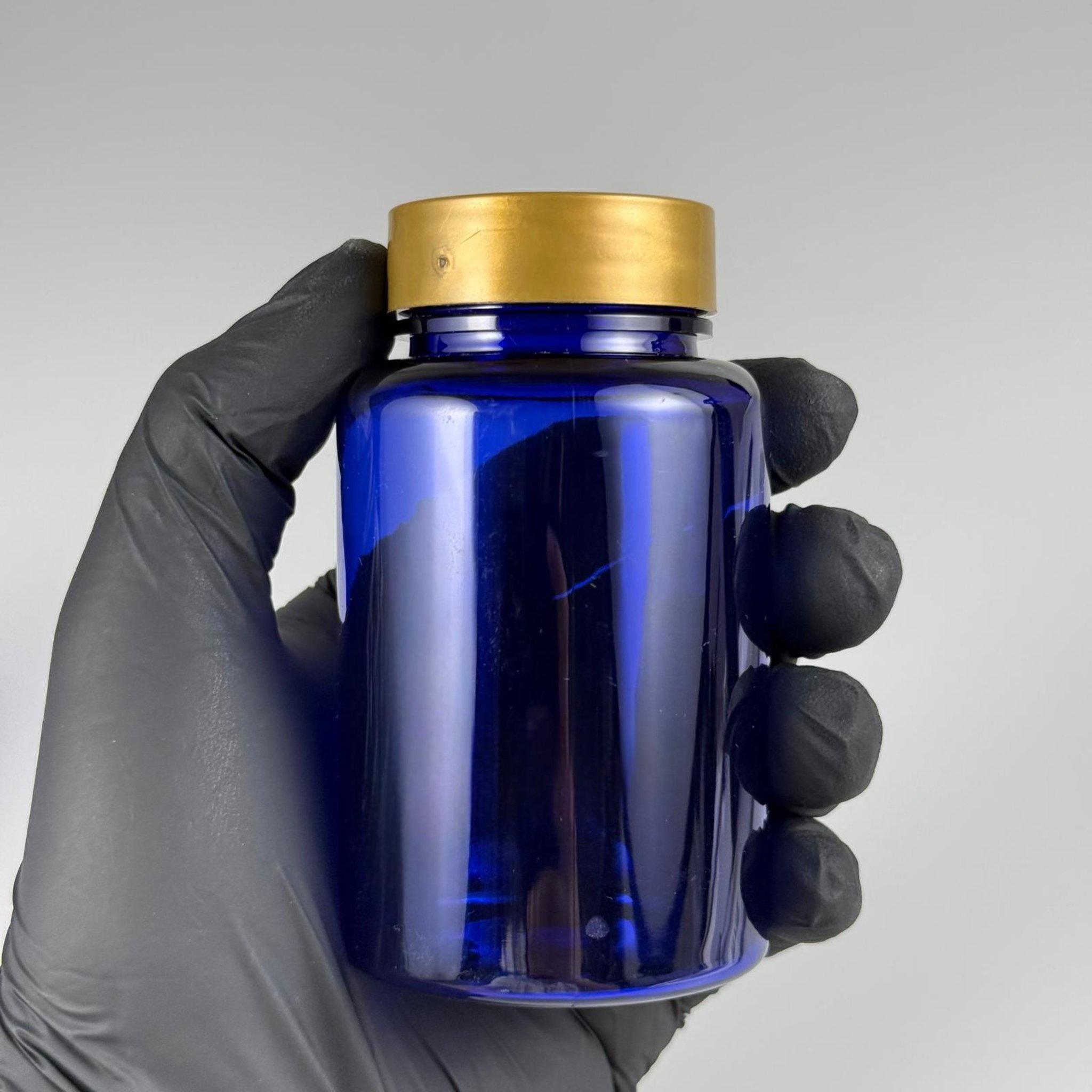150 CC MAVİ PET PUDRA ŞİŞESİ + GOLD PLASTİK KAPAKLI + PUDRA TIPALI TAKIM - 150 ML PUDRA KUTUSU, EKO TUZLUK