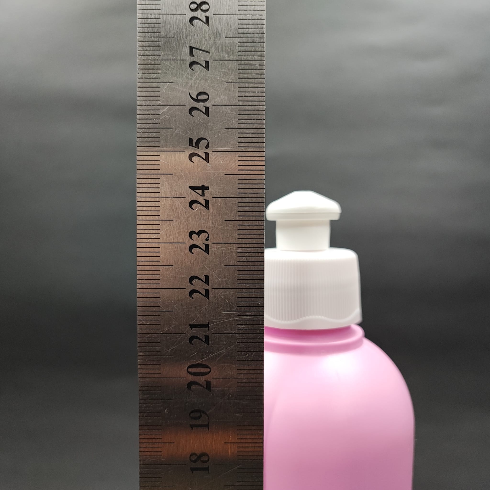 500 CC PEMBE POLİETİLEN PE ŞAMPUAN ŞİŞESİ - BEYAZ AKITICILI PUSH PULL KAPAKLI - 500 ML PE ŞAMPUAN ŞİŞESİ