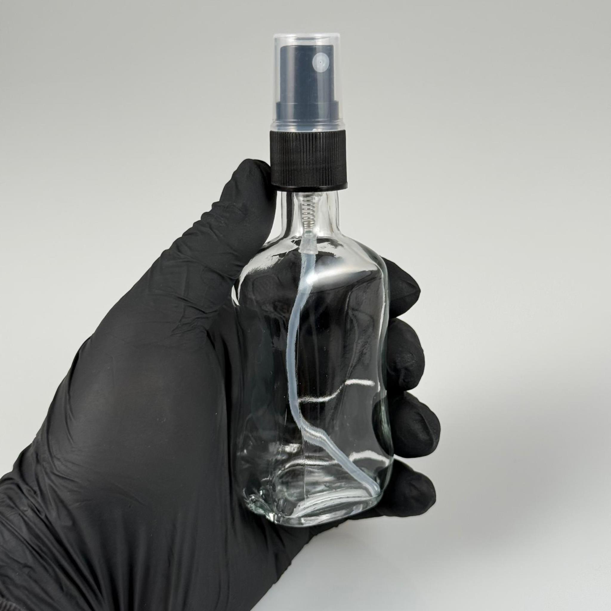 50 CC BOĞAZLI İNCE BELLİ CAM ŞİŞE - SİYAH SPREYLİ PARFÜM KOLONYA ŞİŞESİ TAKIM - 50 ML PRESTİJLİ ŞİŞE