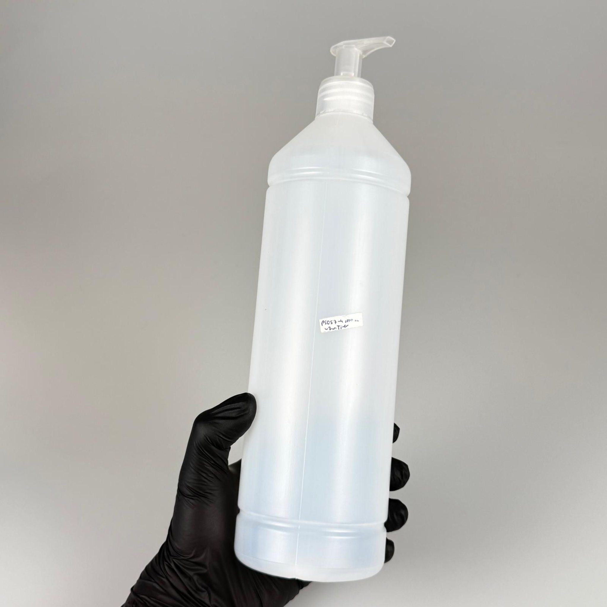 1000 CC UZUN TİNER ŞİŞESİ - ŞEFFAF SIVI SABUN POMPALI - 1000 ML KİMYASALA DAYANIKLI PLASTİK ŞİŞE - 1 LT POLİETİLEN ŞİŞE
