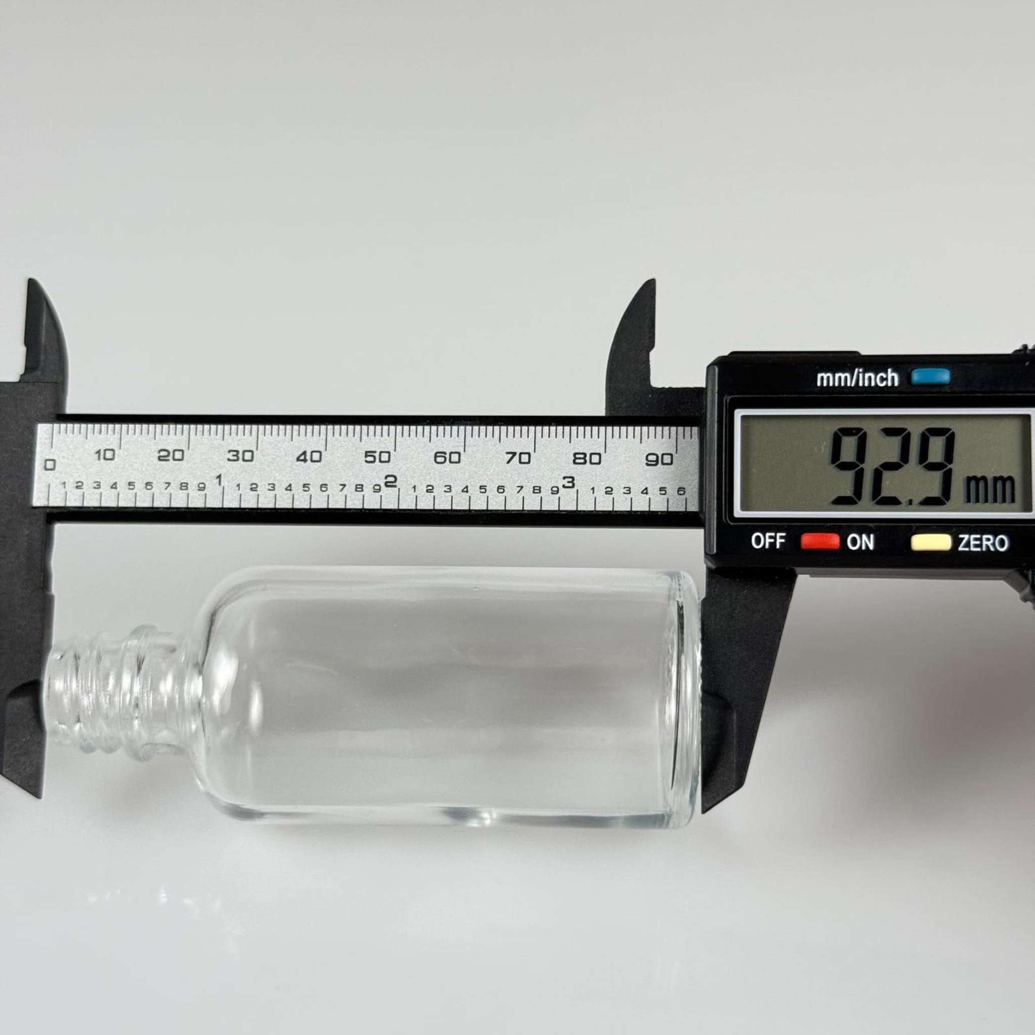 50 CC ŞEFFAF CAM ŞİŞE KAPAKSIZ (18 AĞIZ) - 50 ML CAM ŞİŞE
