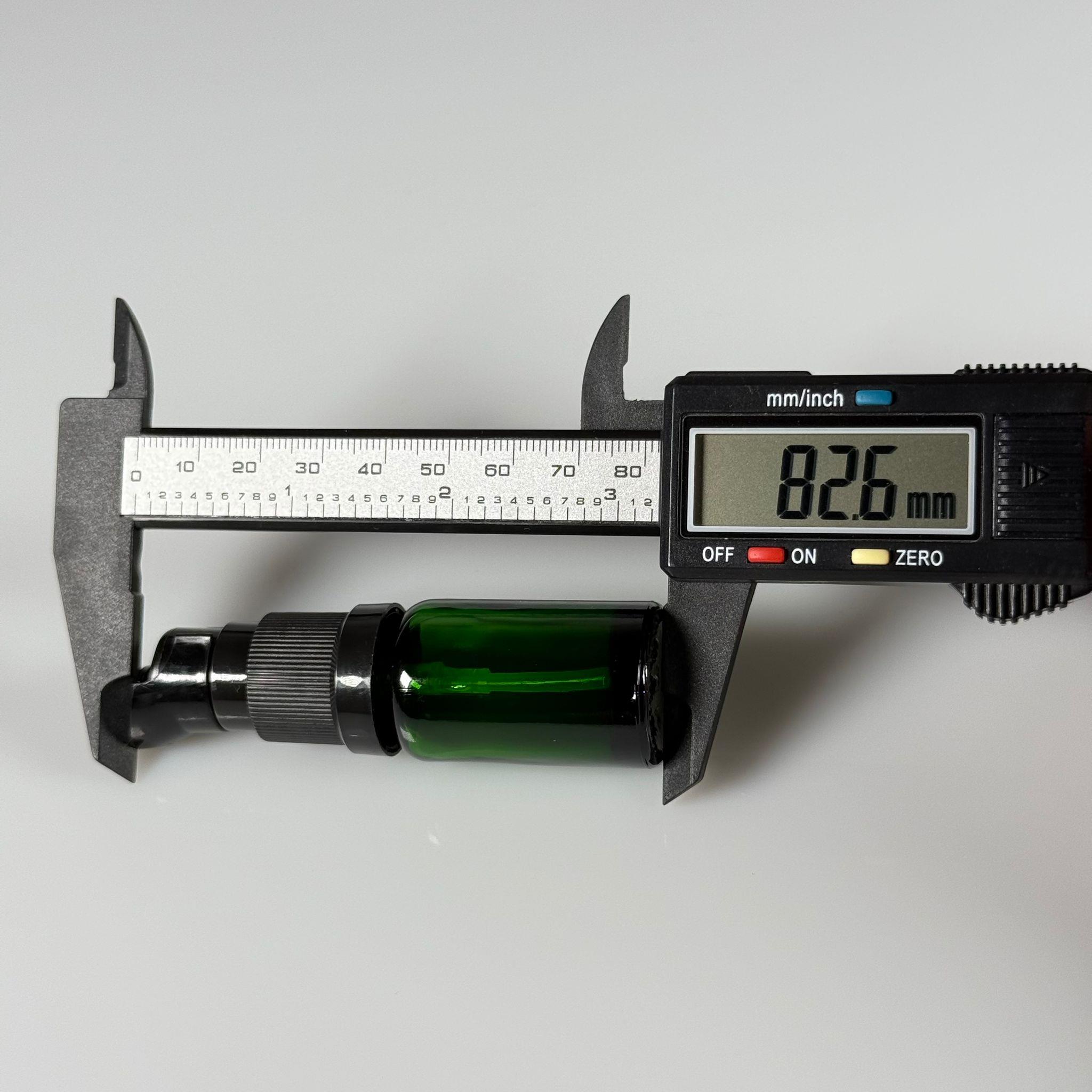 10 CC YEŞİL CAM ŞİŞE - SIZDIRMAZ ETEKLİ SİYAH LOSYON POMPALI TAKIM - 10 ML LOSYON ŞİŞESİ - YAĞ, KREM GİBİ YOĞUN KIVAMLI SIVILAR İÇİN CAM AMBALAJ