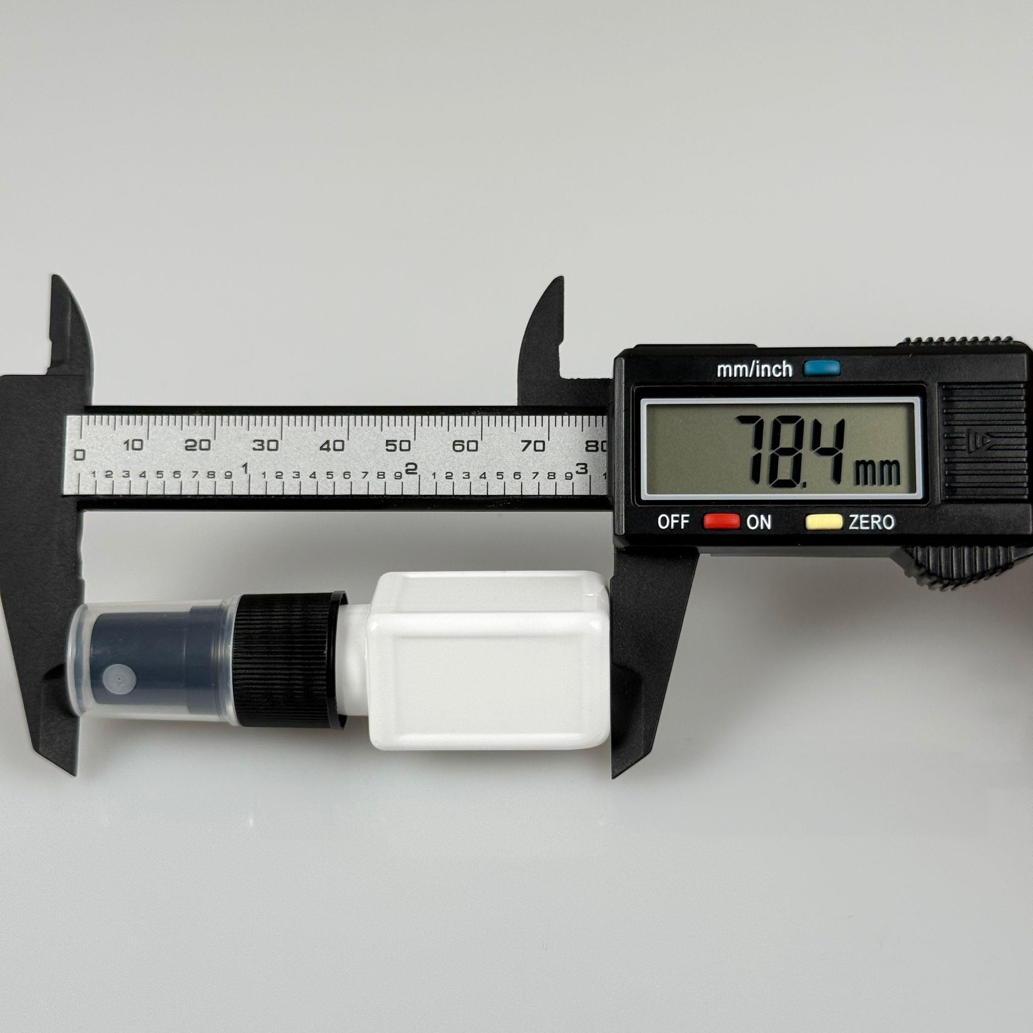 10 CC BEYAZ KARE PET ŞİŞE - SİYAH SPREYLİ TESTER 10 ML PLASTİK ŞİŞE