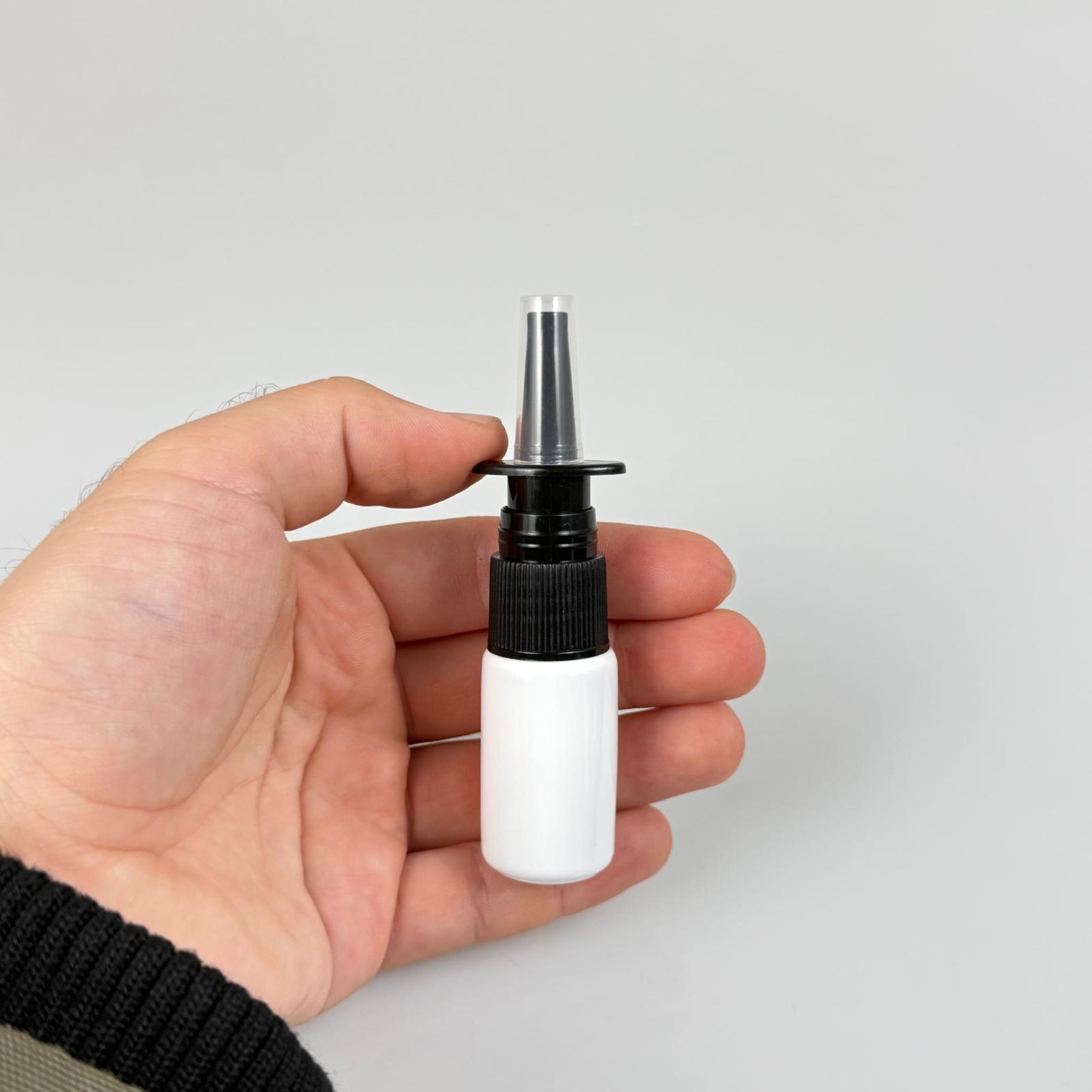 10 CC BEYAZ PET ŞİŞE- SİYAH NAZAL BURUN SPREYLİ 10 ML PLASTİK ŞİŞE