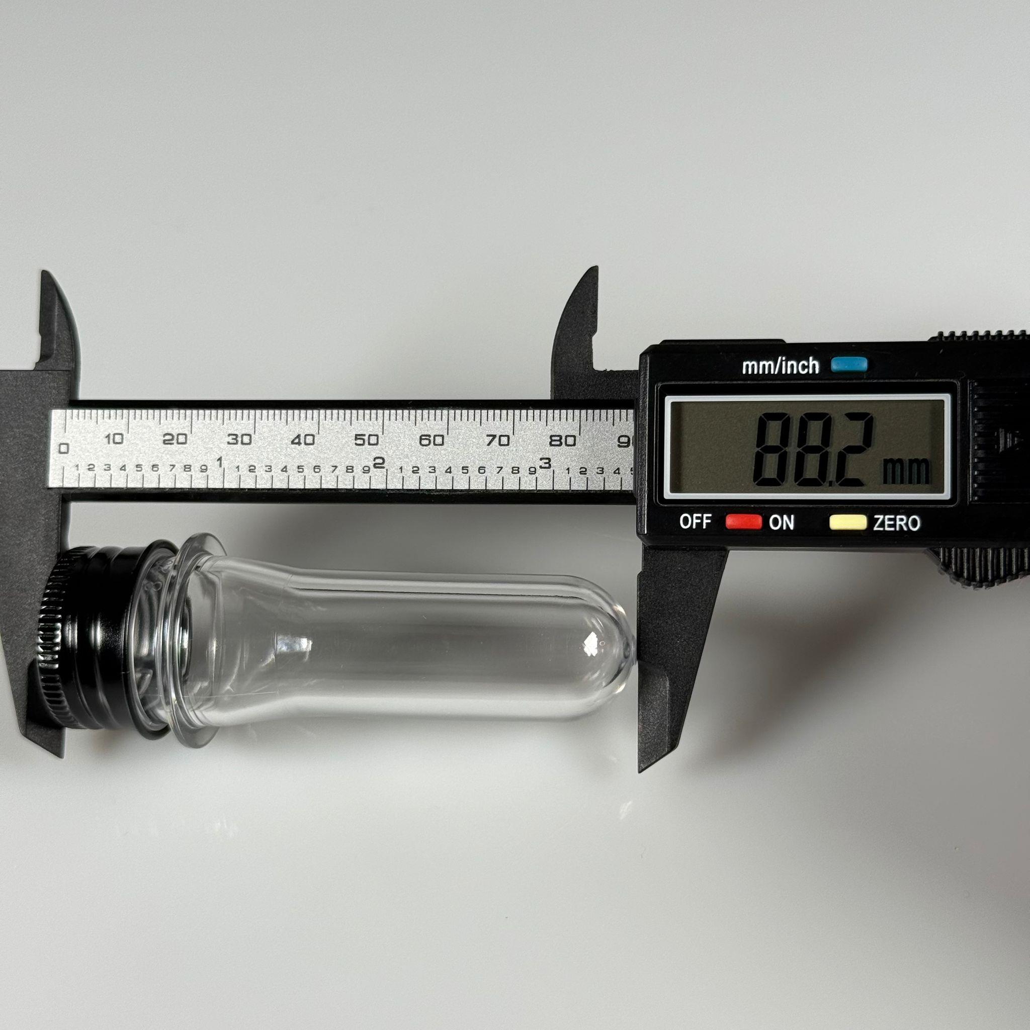 9 CM TÜP - 20 CC UZUN KALIN (20 GR) PET ŞİŞE  - SİYAH ALÜMİNYUM METAL KAPAKLI  - BAHARAT, DENEY TÜPÜ, AYAKKABI BAĞCIĞI VB İÇİN PLASTİK TÜP