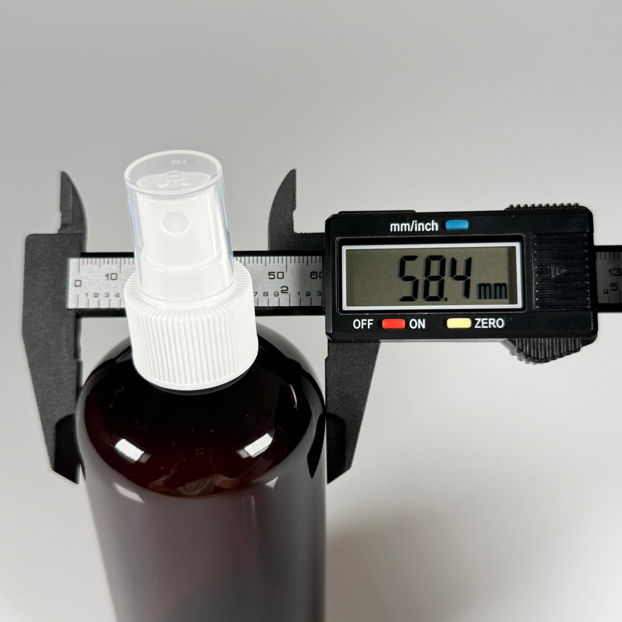 250 CC AMBER ŞİŞE - BEYAZ SPREYLİ - 250 ML SPREYLİ PLASTİK ŞİŞE - ZEYNEP MODEL PET ŞİŞE