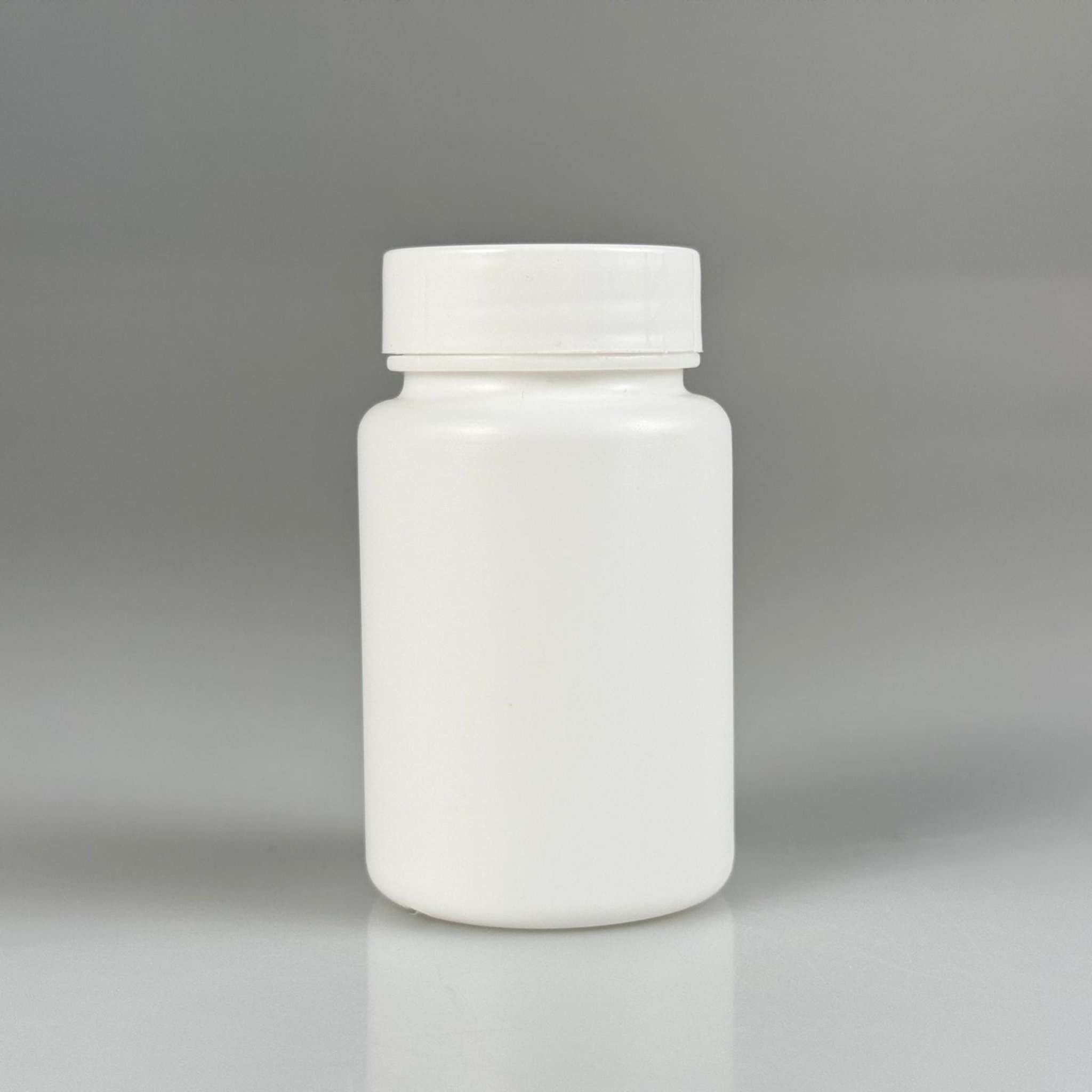 100 CC BEYAZ SERT POLİETİLEN ŞİŞE + BEYAZ PLASTİK KAPAKLI - 100 ML POLİETİLEN ŞİŞE