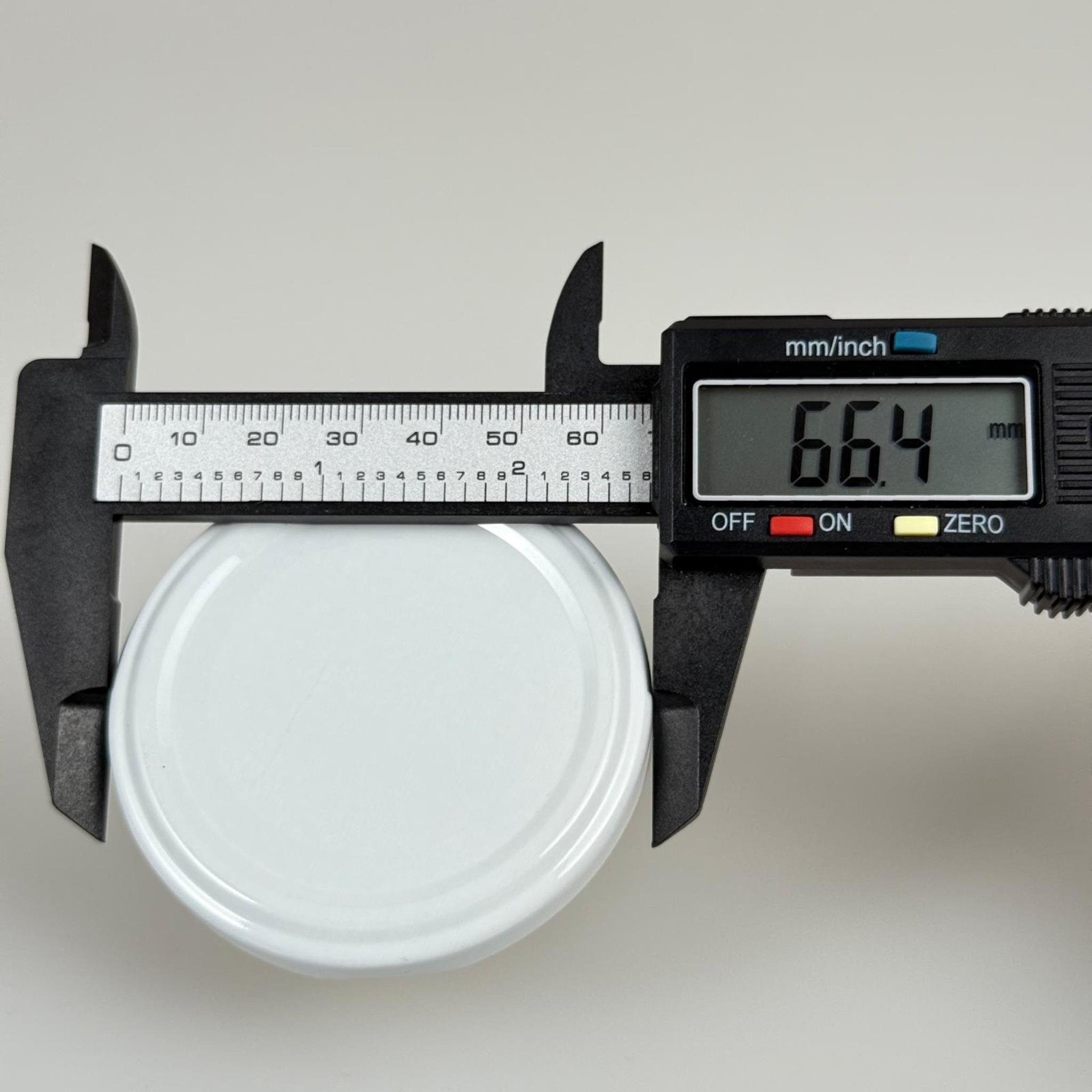 63 MM TWİST-OFF BEYAZ DÜZ (MC063RTS451) RP40 - SİLGAN MARKA KAVANOZ KAPAĞI - METAL KONSERVE KAPAK
