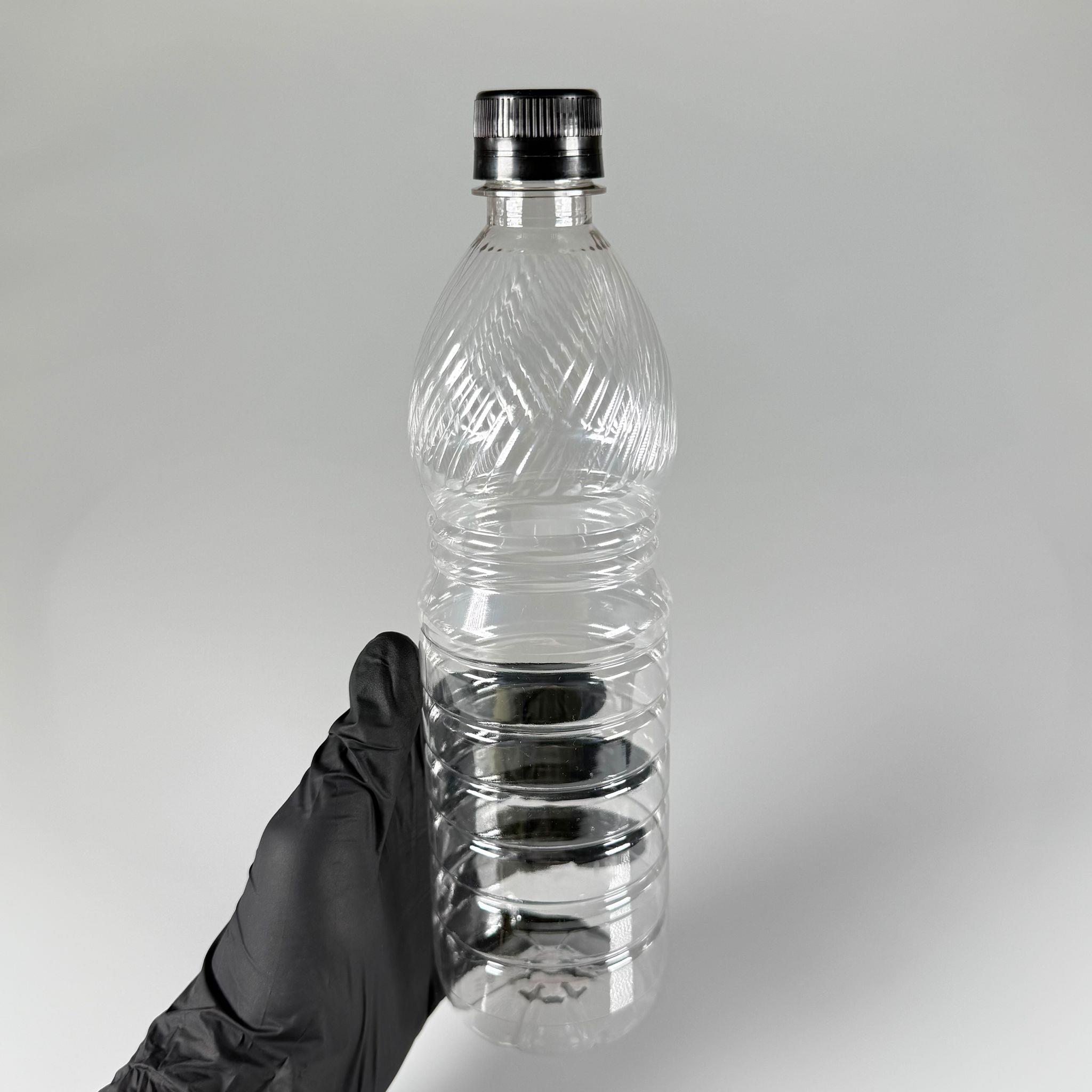 0,75 LT KİLİTLİ KAPAKLI PET ŞİŞE - SİYAH KAPAKLI 750 ML BOŞ PET ŞİŞE