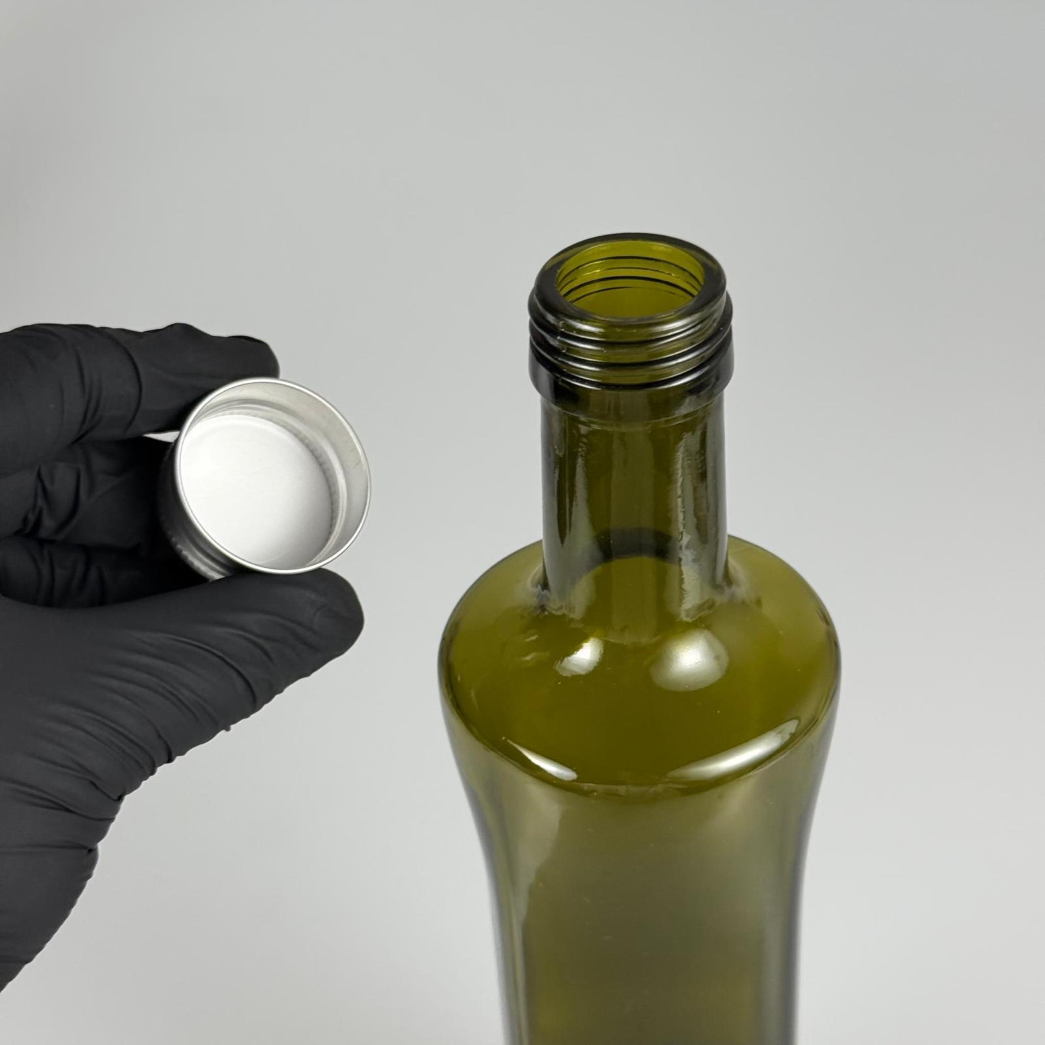 500 CC YEŞİL GEOLİVE CAM ŞİŞE - GÜMÜŞ ALÜMİNYUM KAPAKLI - 500 ML OVAL ŞİŞE - GEOLİVE ŞİŞE 500 ML - zeytinyağı için renkli cam şişeleri - Şişecam Stok Kodu: 127050