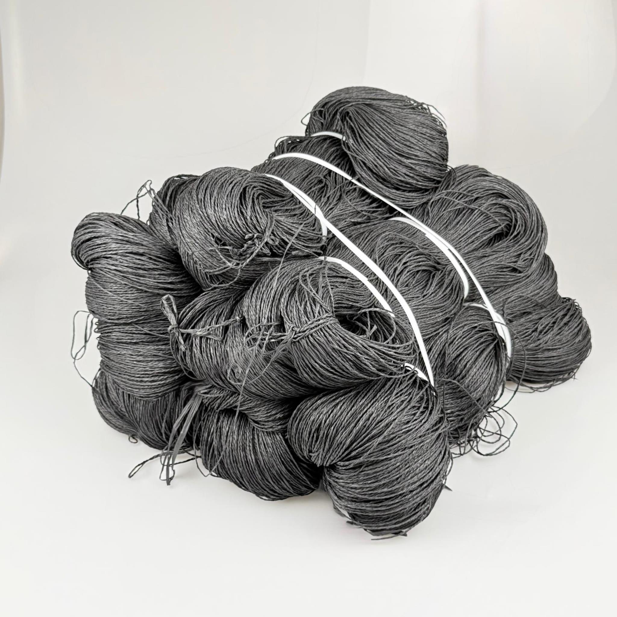 KAĞIT İP SİYAH - 5 KG - Çile Kağıt İp Çanta ve Hobi El Örgü İpi, Ebruli Kağıt İp - Kağıt iplik çanta vb. örgüde kullanılır