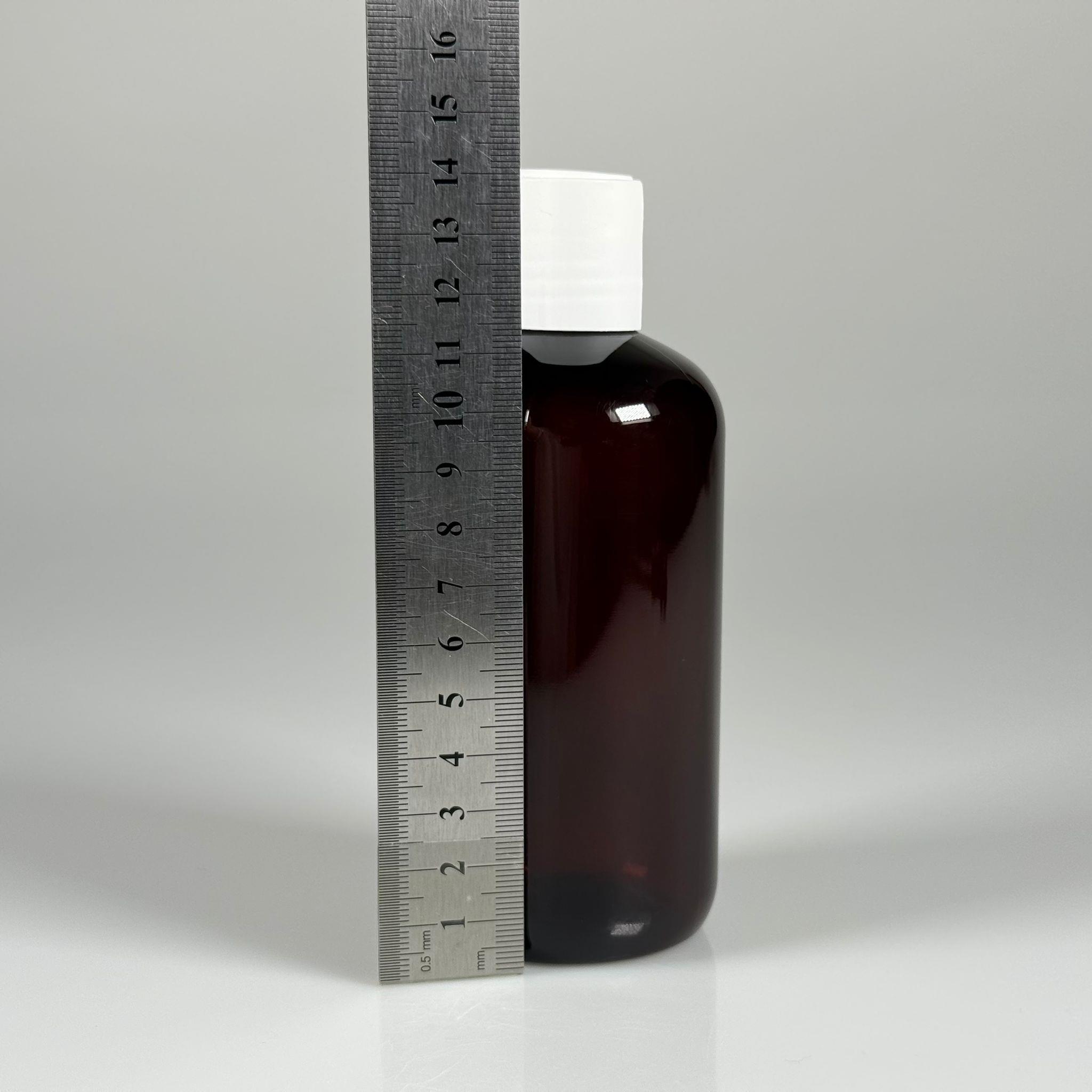 250 CC AMBER PLASTİK ŞİŞE ZEYNEP MODEL - BEYAZ DİSKTOP AKITICILI KAPAKLI - 250 ML TOMBUL ŞAMPUAN PET ŞİŞE