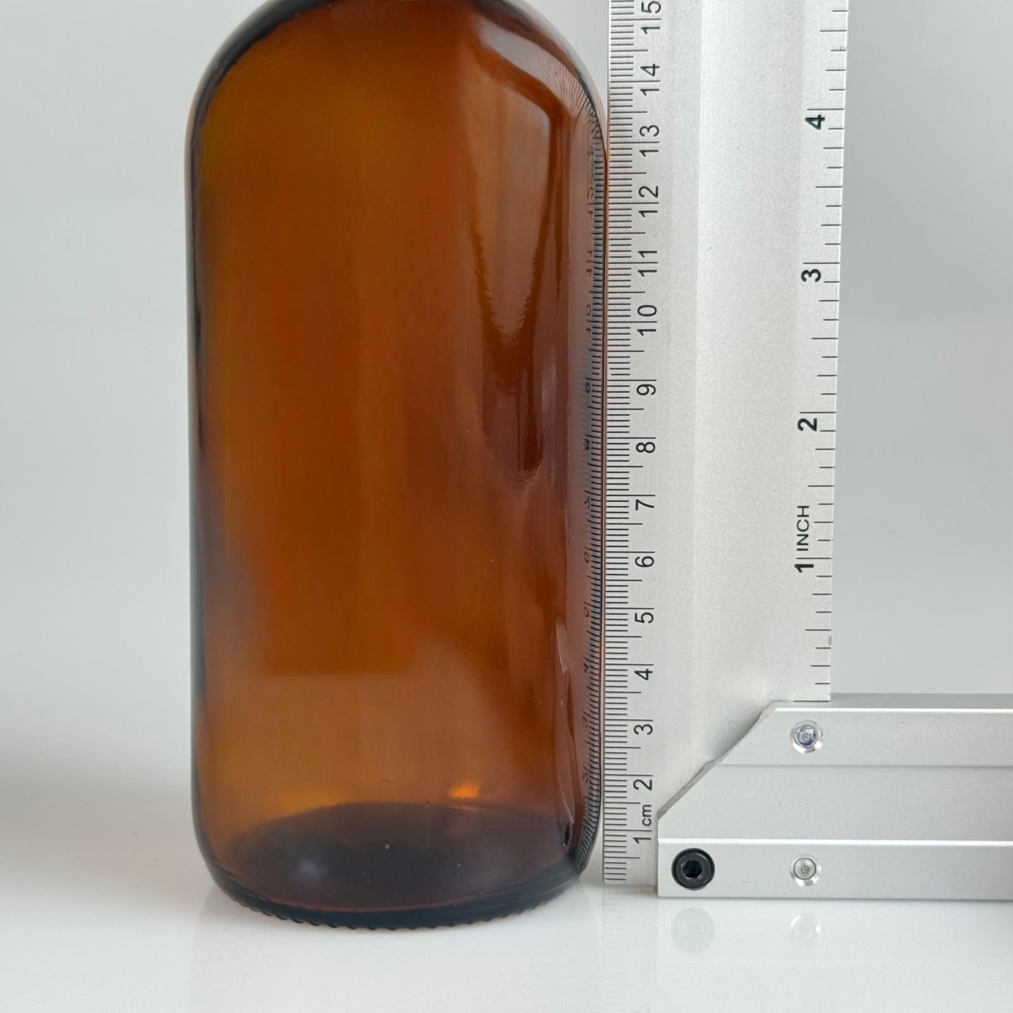 500 CC AMBER CAM ŞİŞE  + ALÜMİNYUM KAPLAMALI GOLD KAPAKLI TAKIM - 500 ML KAHVERENGİ CAM ŞİŞE