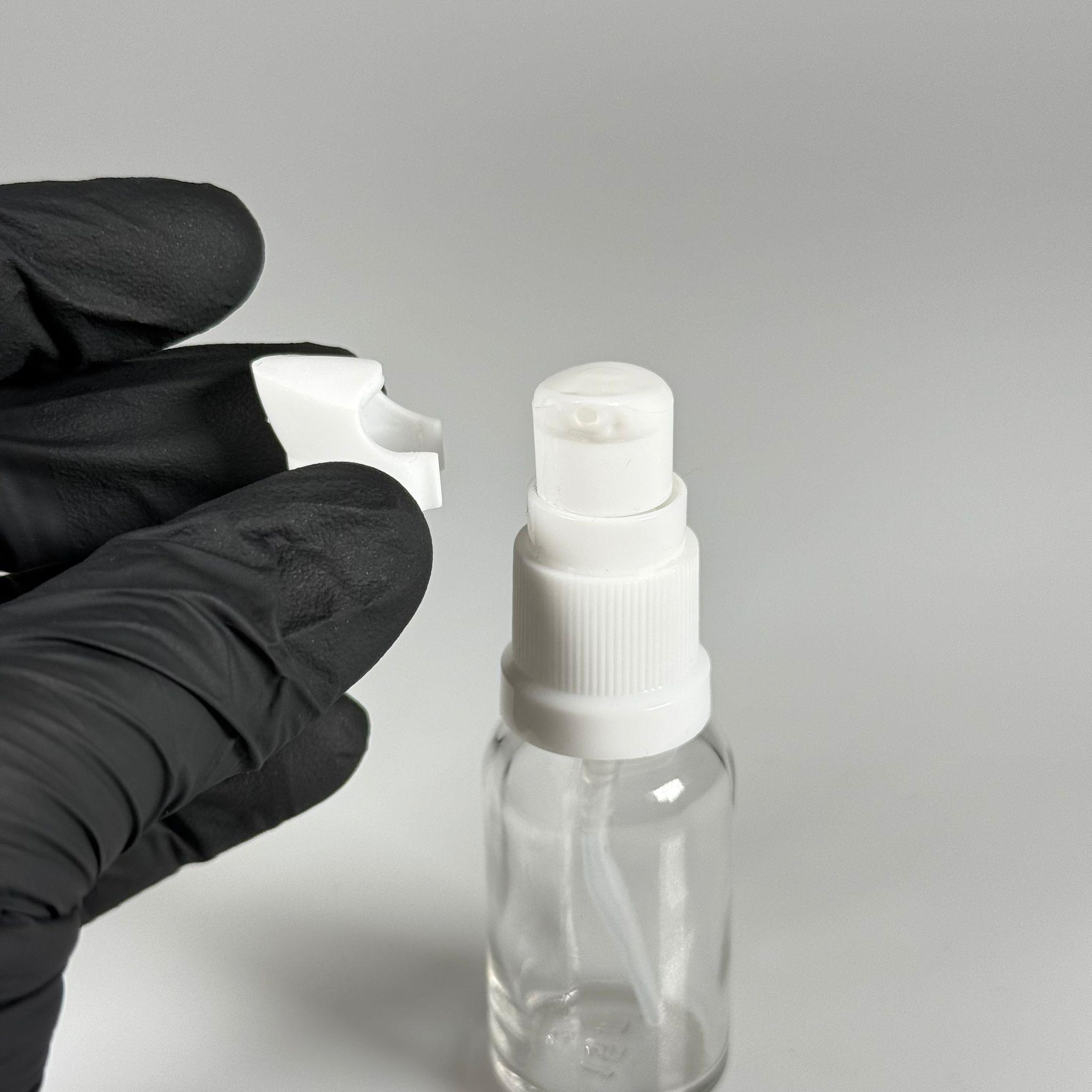 15 CC ŞEFFAF CAM ŞİŞE - SIZDIRMAZ ETEKLİ BEYAZ LOSYON POMPALI TAKIM - 15 ML LOSYON ŞİŞESİ - YAĞ, KREM GİBİ YOĞUN KIVAMLI SIVILAR İÇİN CAM AMBALAJ