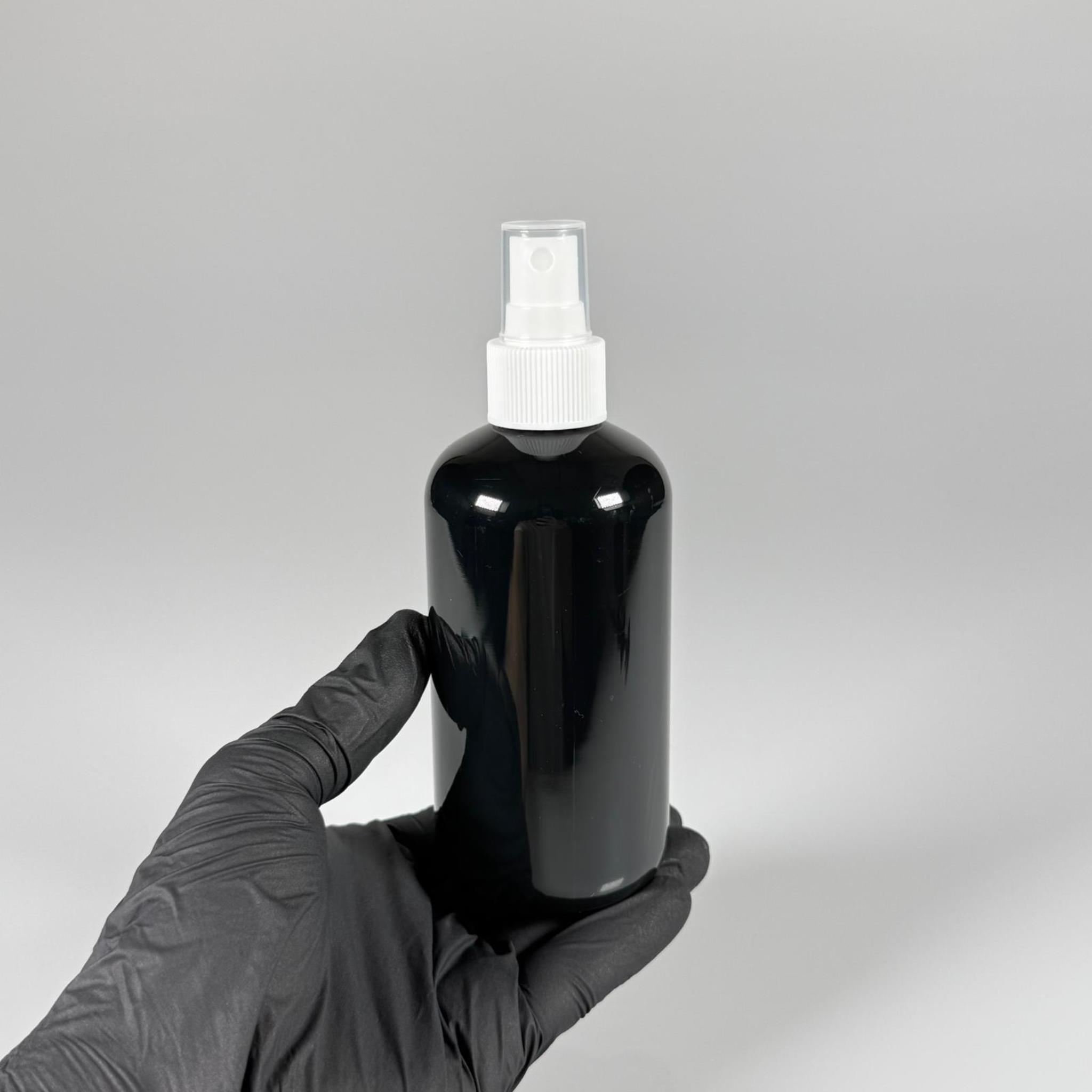 250 CC SİYAH ŞİŞE - BEYAZ SPREYLİ - 250 ML SPREYLİ PLASTİK ŞİŞE - ZEYNEP MODEL PET ŞİŞE