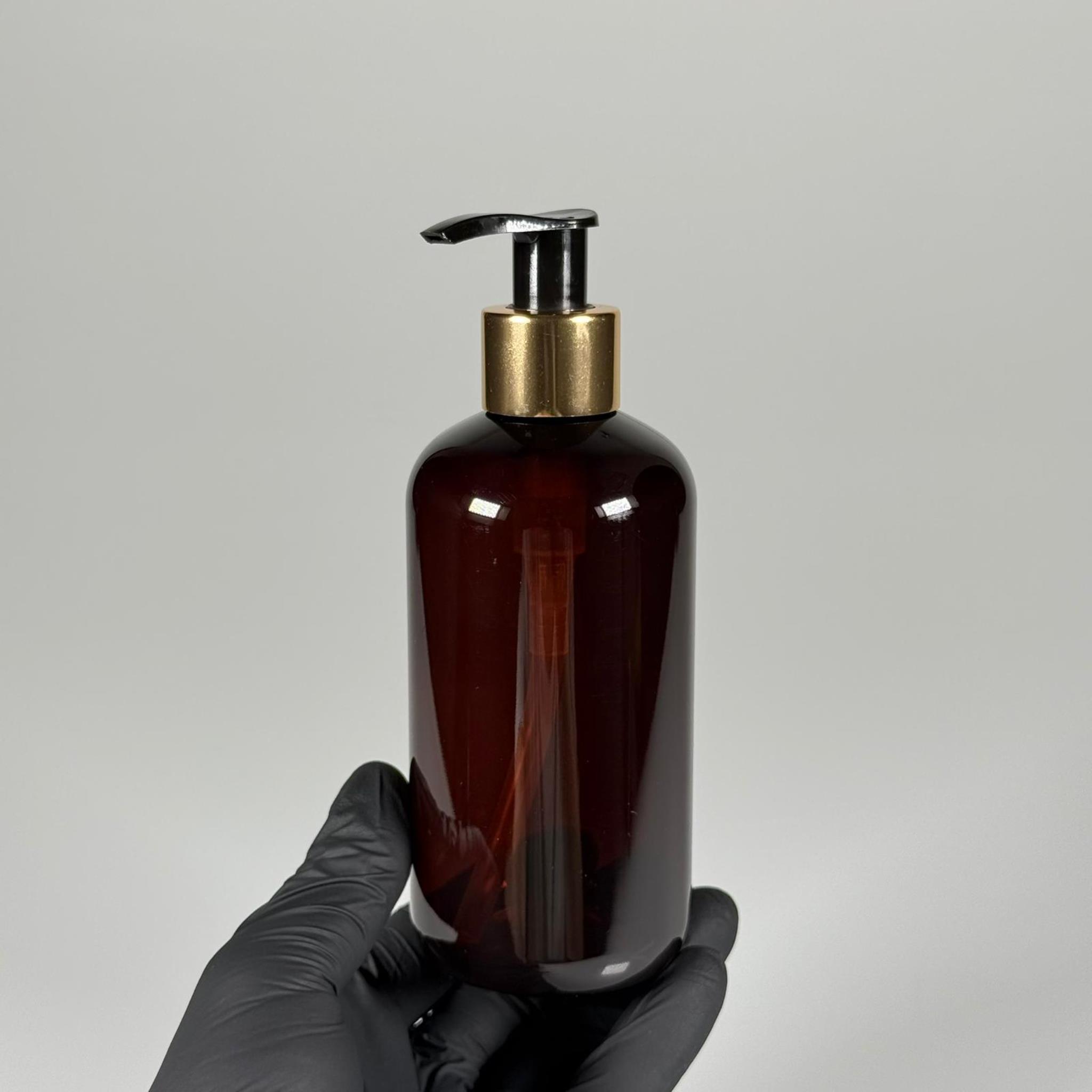 250 CC AMBER ŞİŞE - GOLD POMPALI - 250 ML POMPALI PLASTİK ŞİŞE - ZEYNEP MODEL PET ŞİŞE