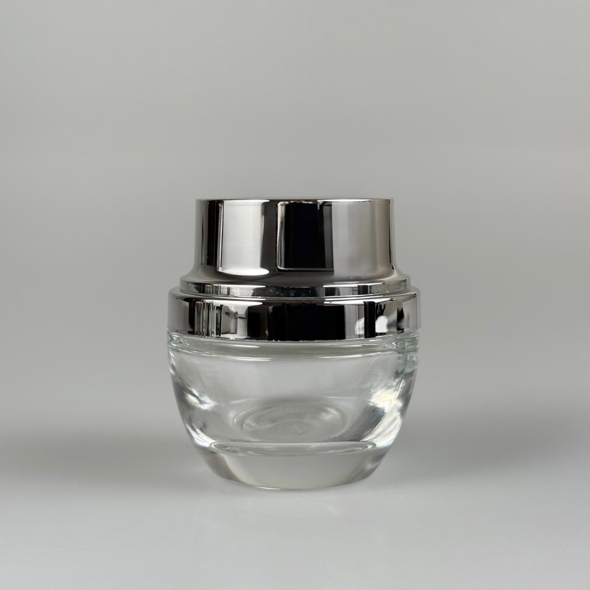 30 ML ROMA KAVANOZ - GÜMÜŞ METAL KAPAKLI TIPALI BOŞ LÜX TAKIM KREM KAVANOZU