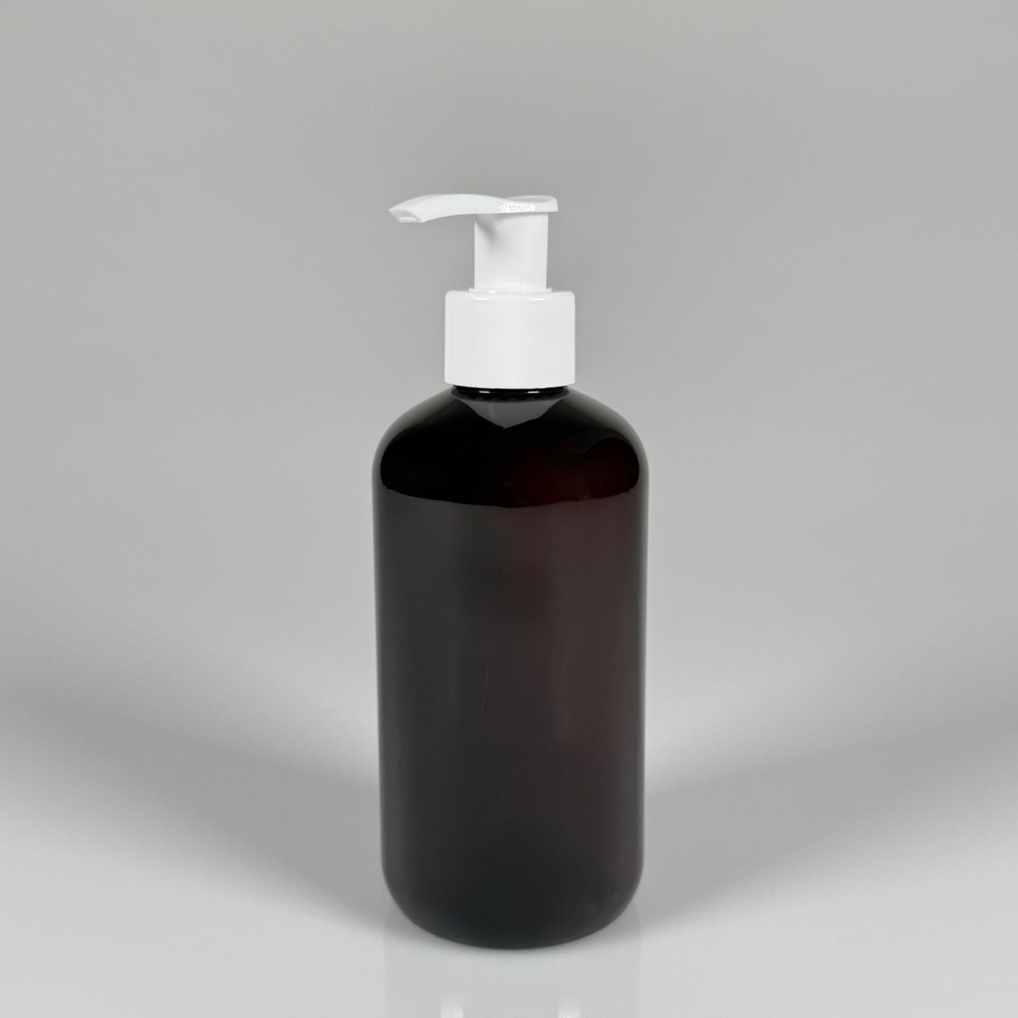 250 CC AMBER ŞİŞE - BEYAZ POMPALI - 250 ML POMPALI PLASTİK ŞİŞE - ZEYNEP MODEL PET ŞİŞE