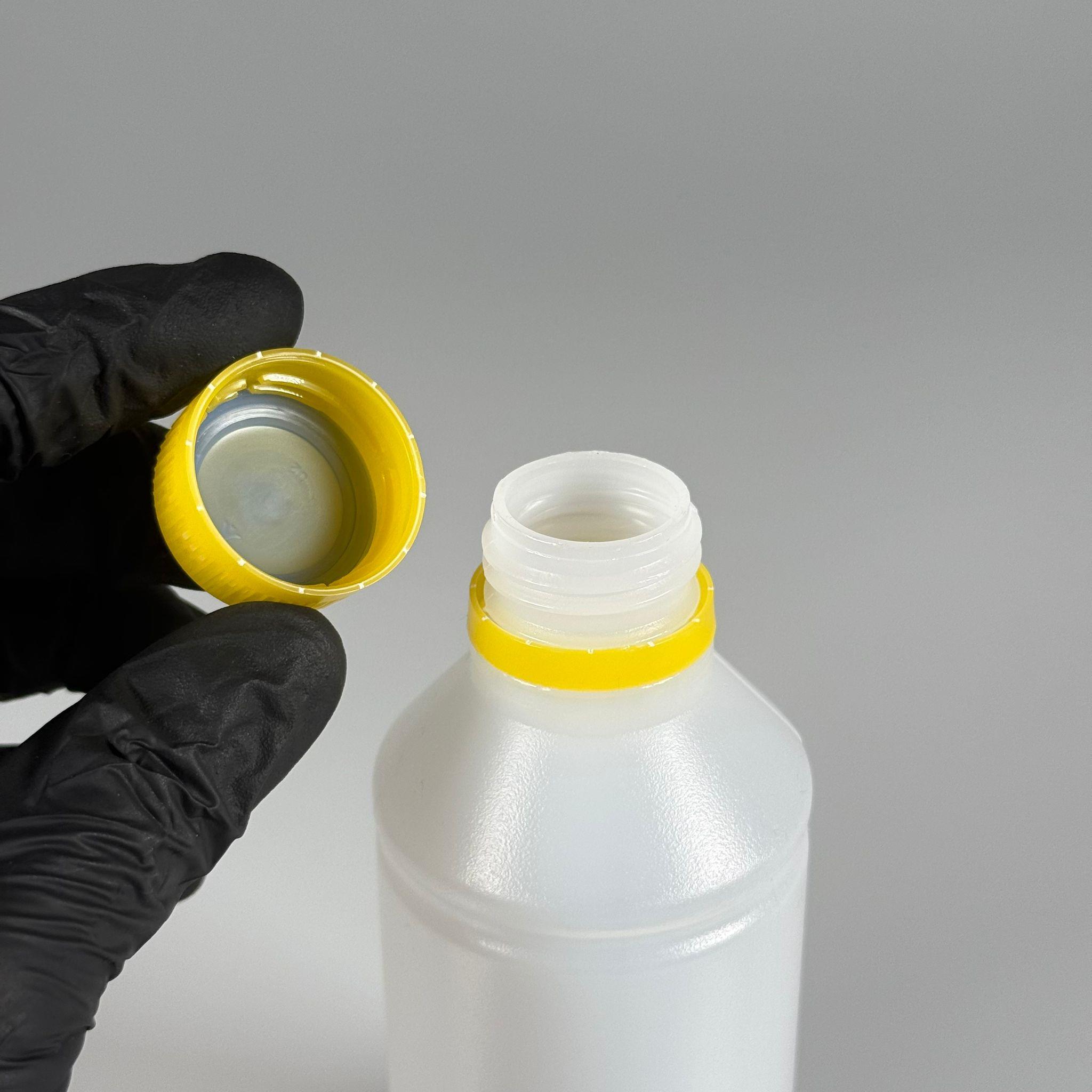 250 CC TİNER ŞİŞESİ - SARI KİLİTLİ KAPAKLI - 250 ML KİMYASALA DAYANIKLI PLASTİK ŞİŞE - 0,25 LT POLİETİLEN ŞİŞE