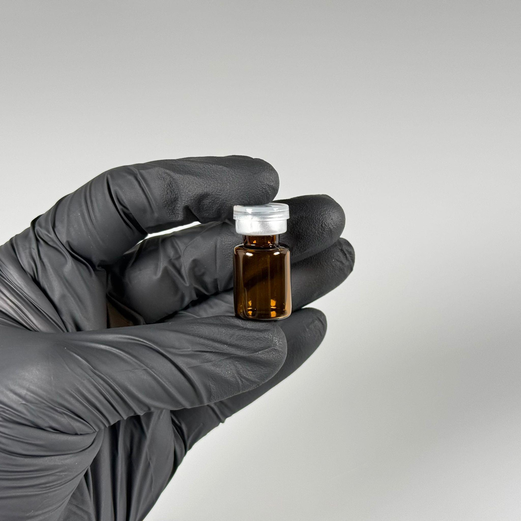 2 ML vial flakon şişe - 13 ağız 2 cc amber cam ilaç şişesi + kauçuk butil enjektör tıpası + gümüş alüminyum kapaklı takım