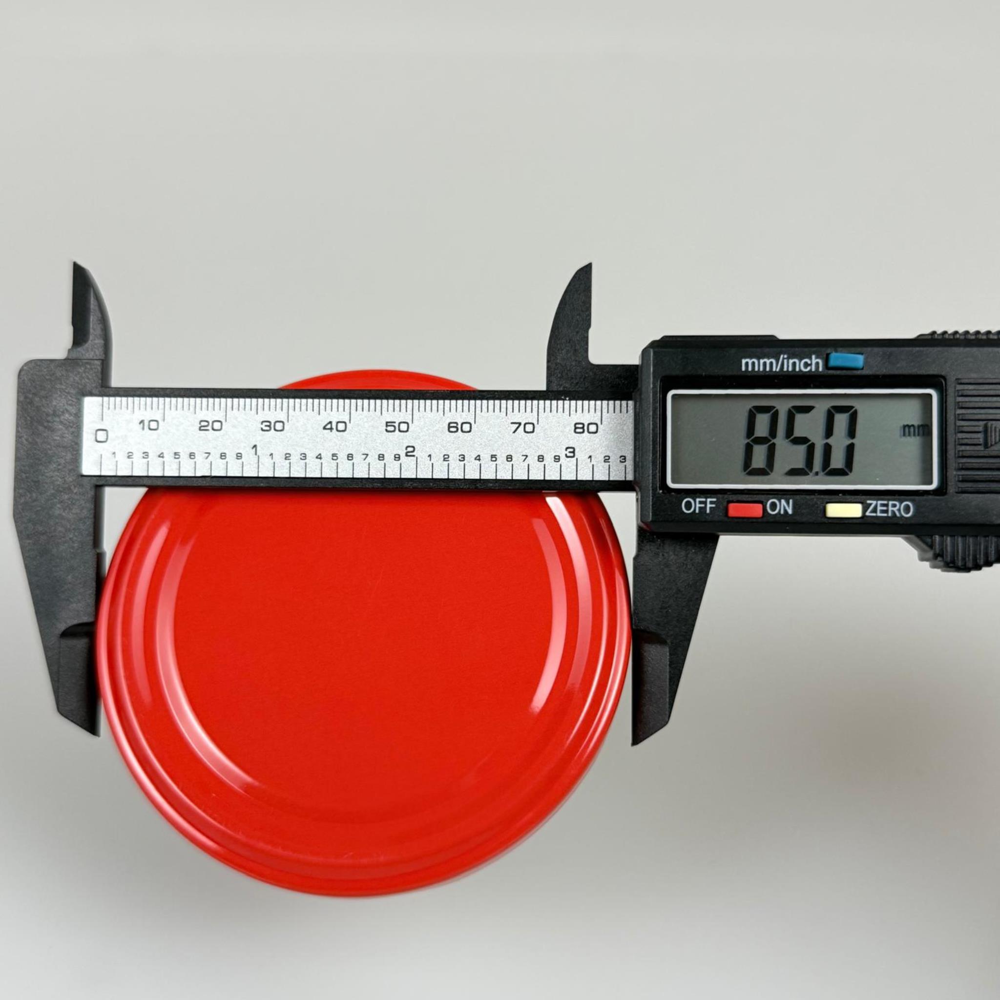 82 MM TWİST-OFF KIRMIZI DÜZ (MC082RTS469) RL40 - SİLGAN MARKA KAVANOZ KAPAĞI - METAL KONSERVE KAPAK