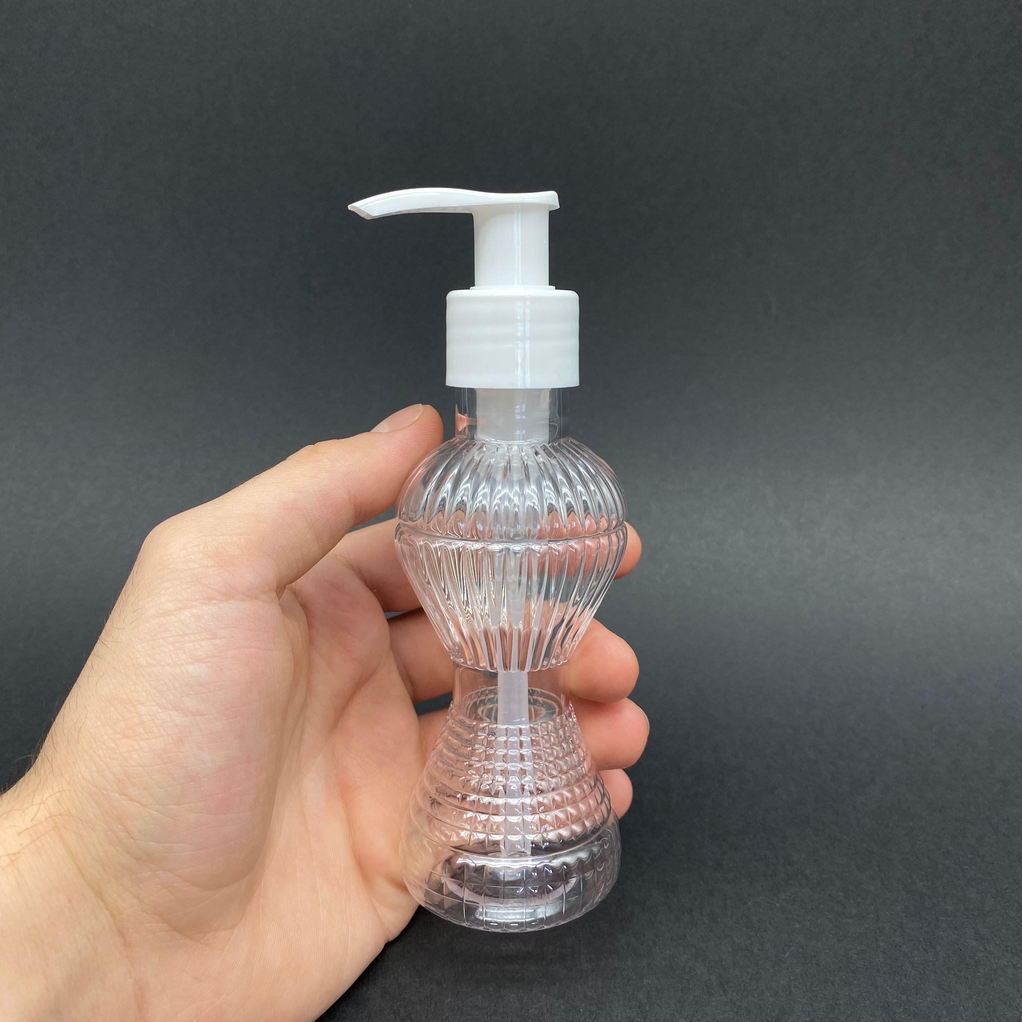 100 CC PIRLANTA MODEL PET ŞİŞE - BEYAZ POMPALI  - 100 ML POMPALI PLASTİK ŞİŞE