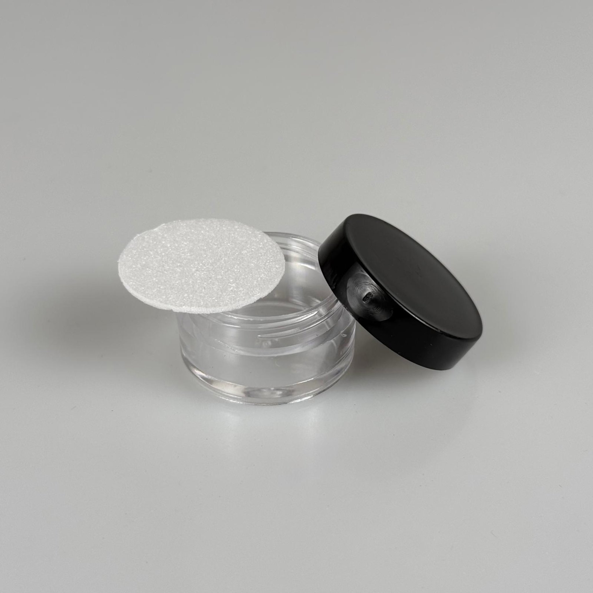 5 CC ŞEFFAF MİKA KREM KAVANOZU - SİYAH KAPAKLI + SIZDIRMAZ KÖPÜK CONTALI - 5 ML MİKA KREM KAVANOZU - UFAK PLASTİK KAVANOZ - AKRİLİK KAVANOZ - KÜÇÜK KAVANOZ - MİNİ AMBALAJ
