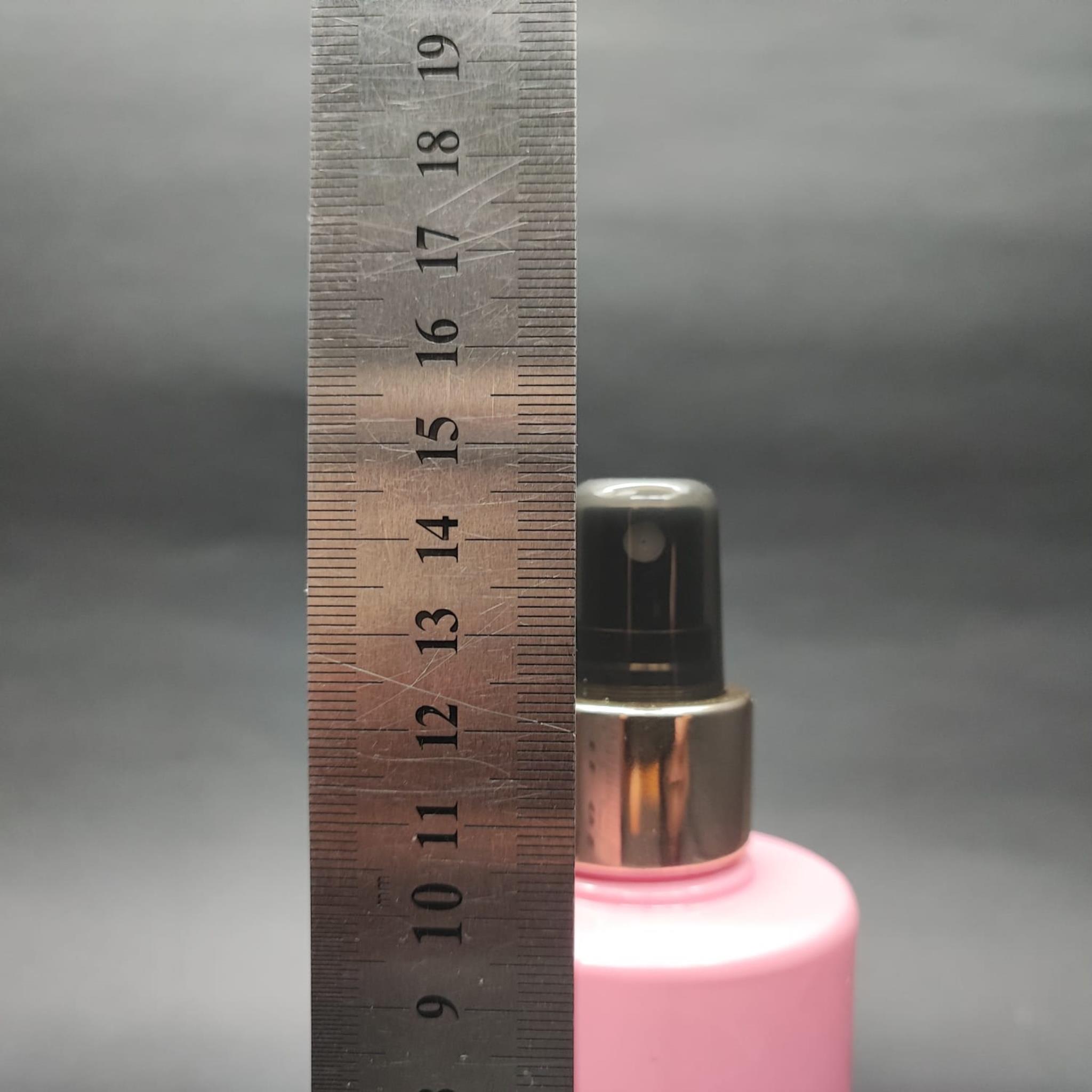 200 CC KÜT BOYUNLU SİLİNDİR PET ŞİŞE (24 GR) - GOLD SPREYLİ - 200 ML PLASTİK ŞİŞE - PEMBE