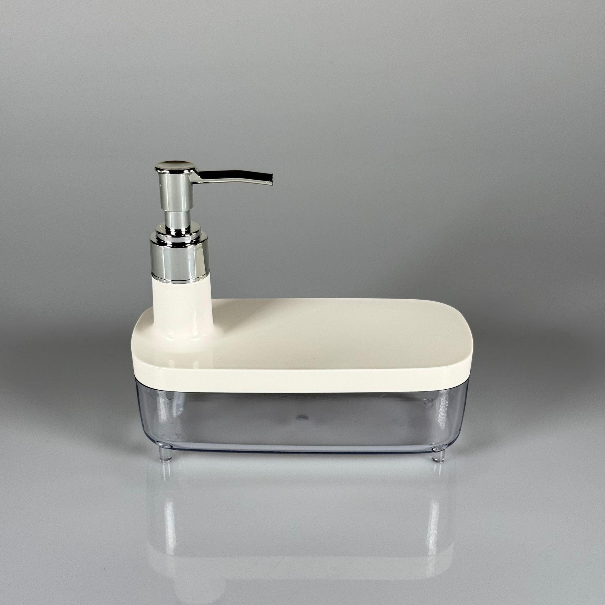 KAYIK TİP MİKA SABUNLUK 350 ML + GÜMÜŞ POMPALI TAKIM