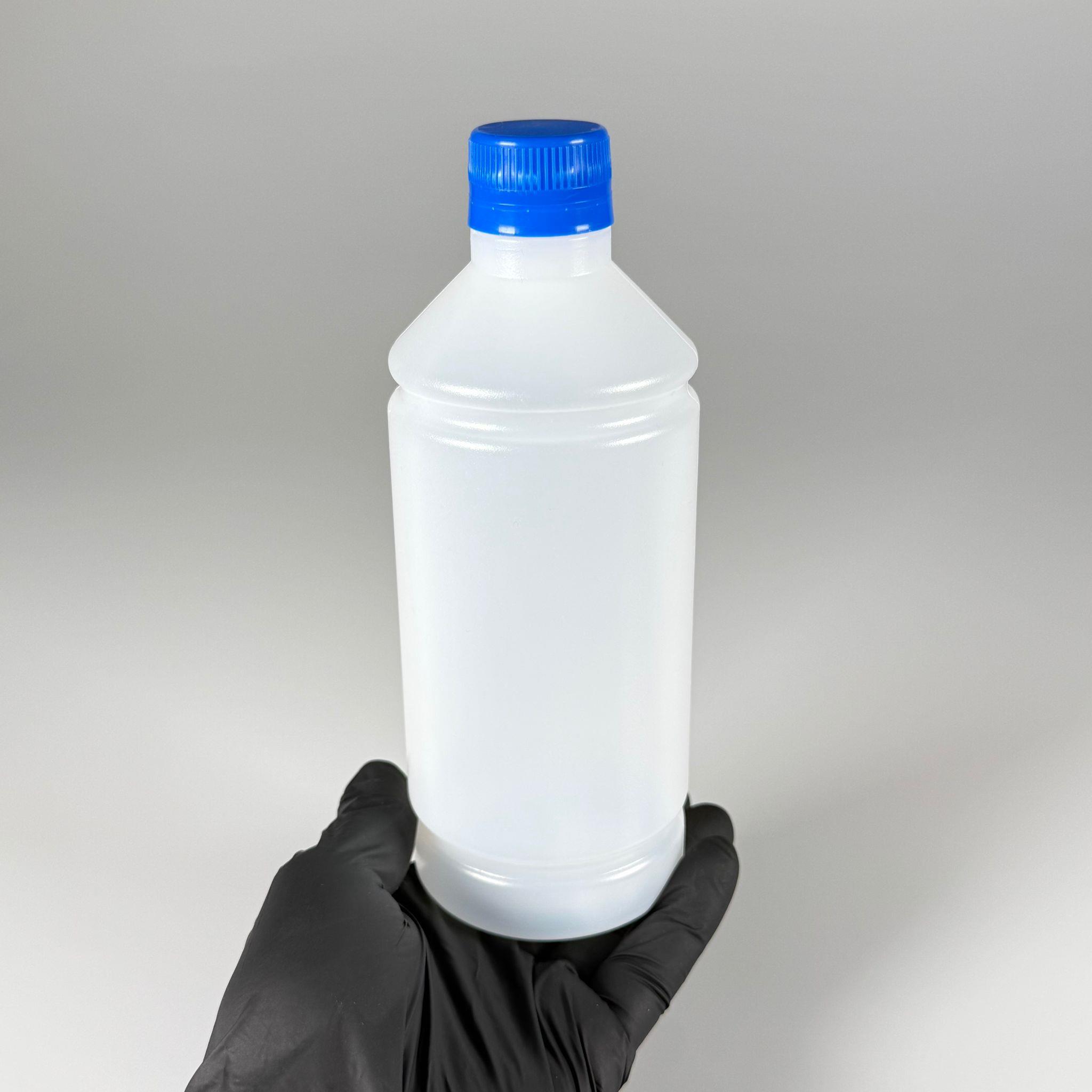 500 CC TİNER ŞİŞESİ - MAVİ KİLİTLİ KAPAKLI - 500 ML KİMYASALA DAYANIKLI PLASTİK ŞİŞE - 0,5 LT POLİETİLEN ŞİŞE