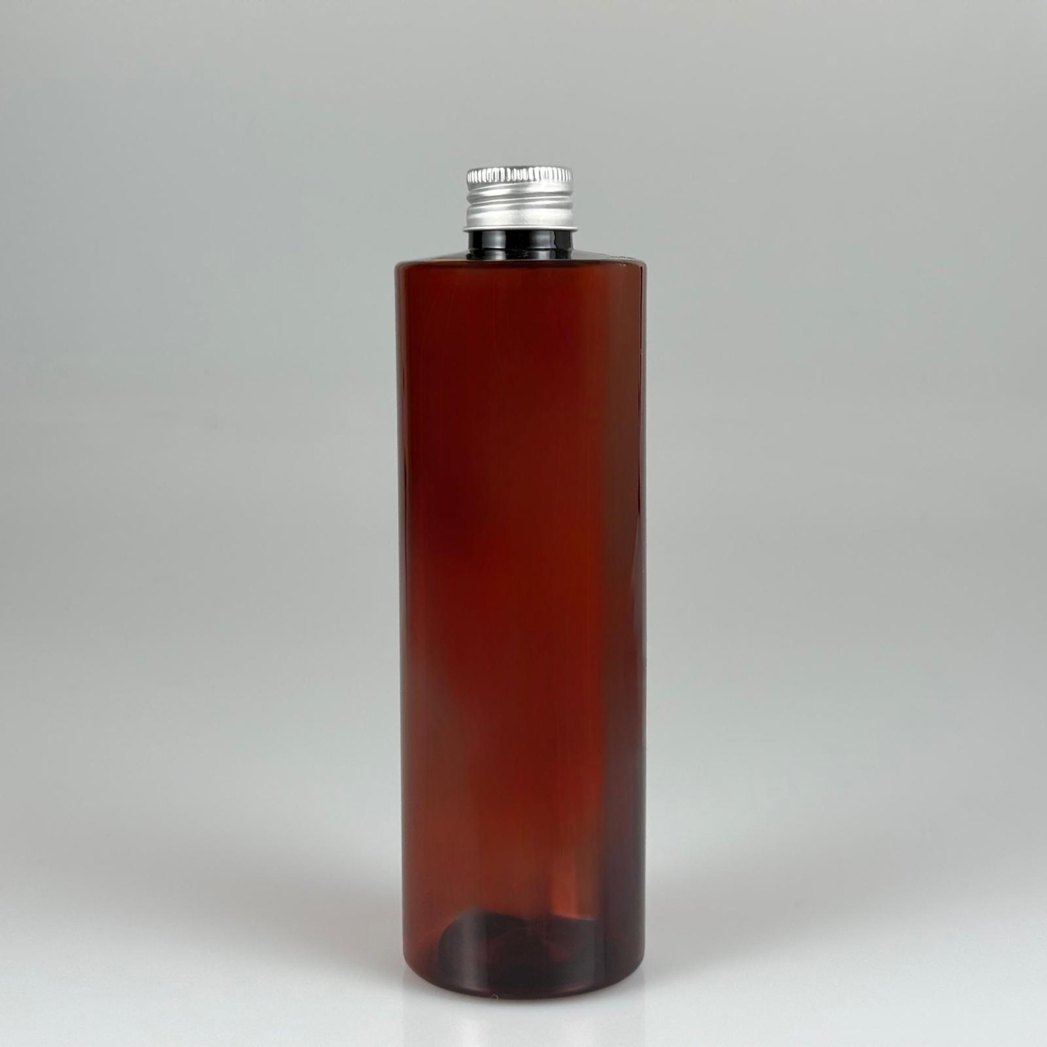 400 CC  AMBER KÜT BOYUNLU SİLİNDİR PET ŞİŞE (30 GR - 24 AĞIZ ) + KÖPÜK CONTALI GÜMÜŞ METAL ALÜMİNYUM KAPAK TAKIM - 400 ML KAPAKLI KAHVERENGİ PLASTİK ŞİŞELER