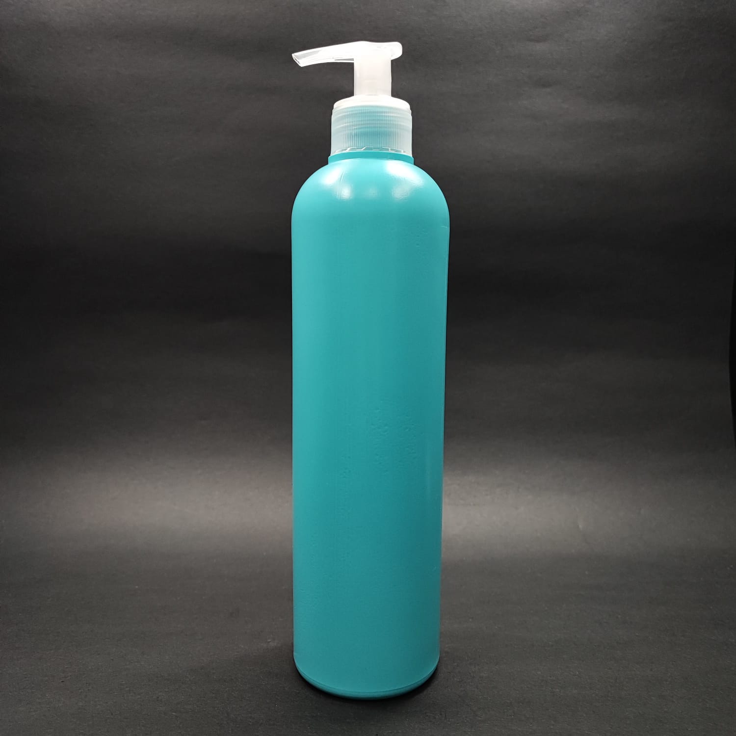 500 CC TURKUAZ POLİETİLEN PE ŞAMPUAN ŞİŞESİ - ŞEFFAF SIVI SABUN POMPALI - 500 ML PE ŞAMPUAN ŞİŞESİ