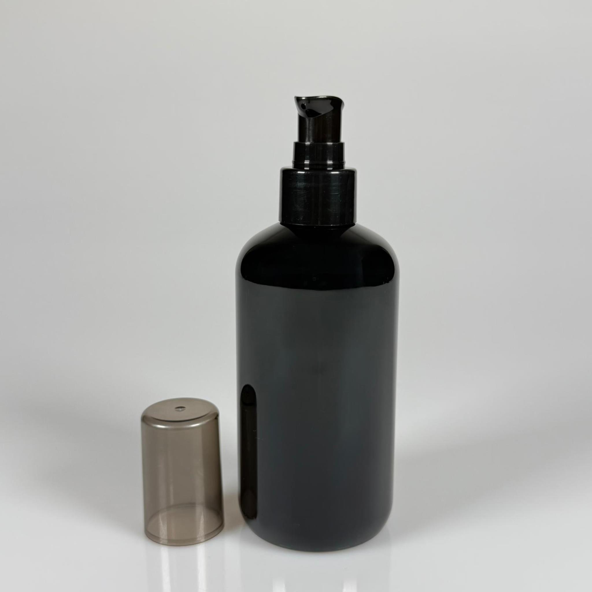 250 CC SİYAH ŞİŞE - SİYAH LOSYON POMPALI - 250 ML POMPALI PLASTİK ŞİŞE - ZEYNEP MODEL PET ŞİŞE