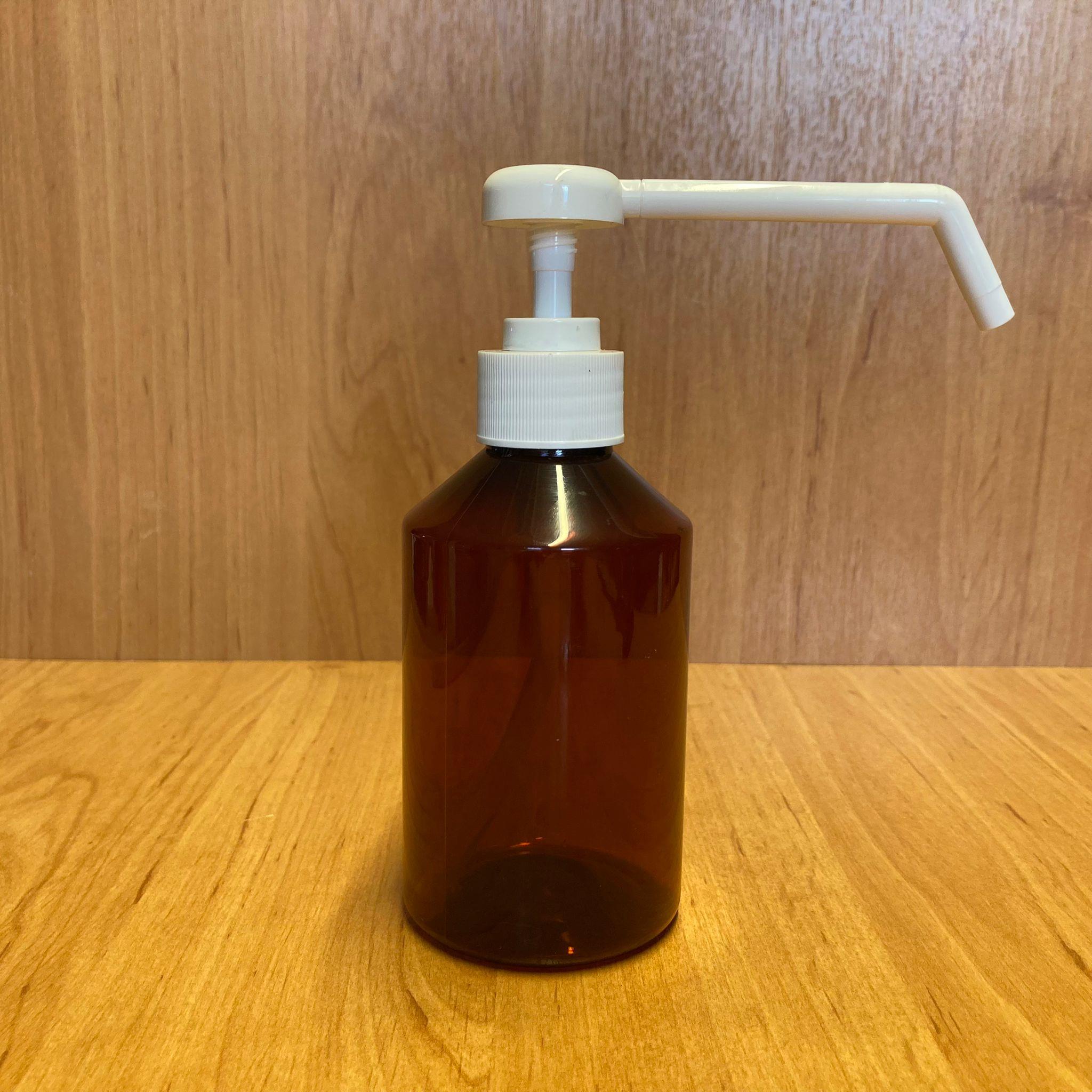 250 CC AMBER PLASTİK ŞİŞE - DİSPANSİYER POMPALI - 250 ML KAHVERENGİ BOŞ PLASTİK ŞİŞE