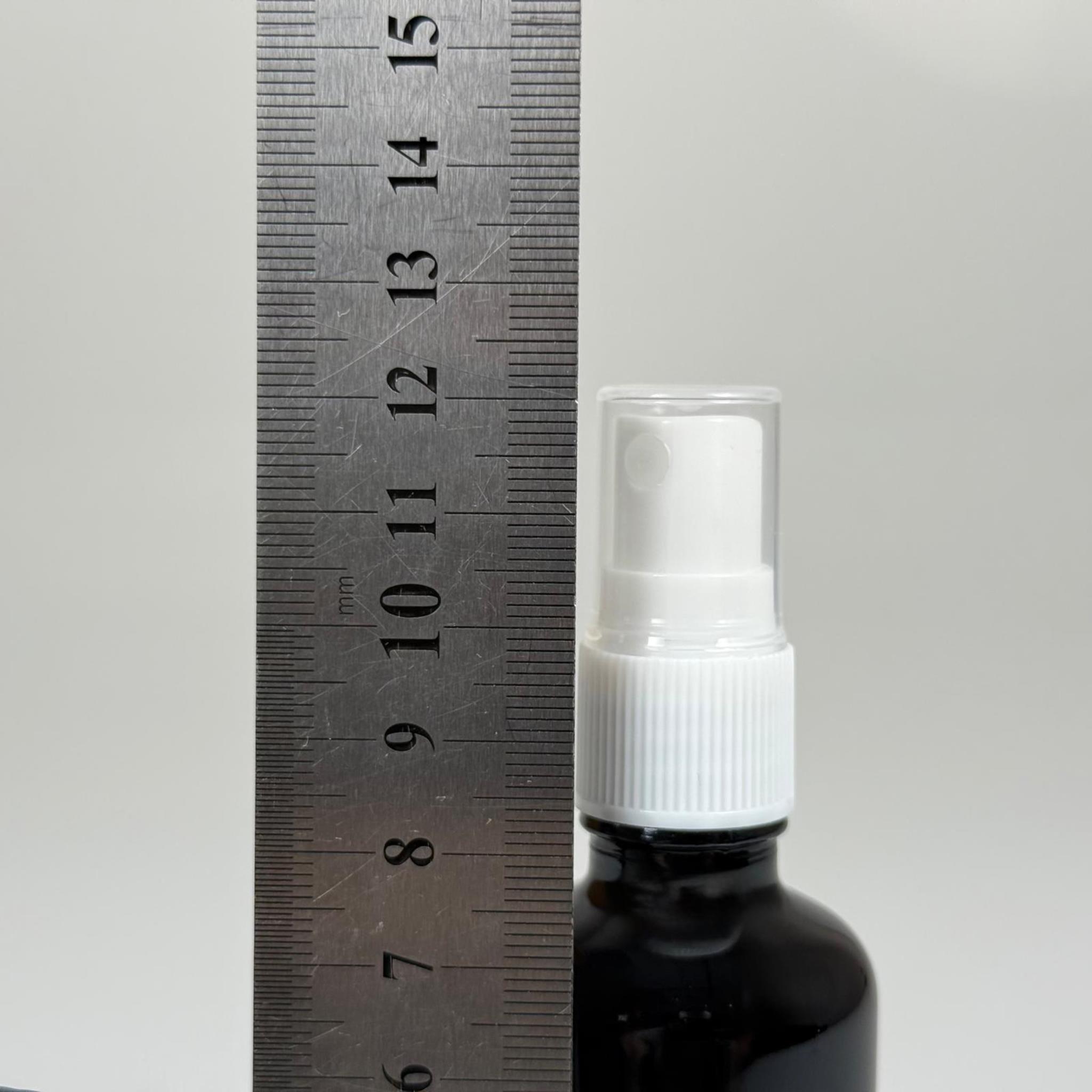 50 CC SİYAH CAM ŞİŞE BEYAZ SPREYLİ TAKIM - 50 ML SPREYLİ ŞİŞE