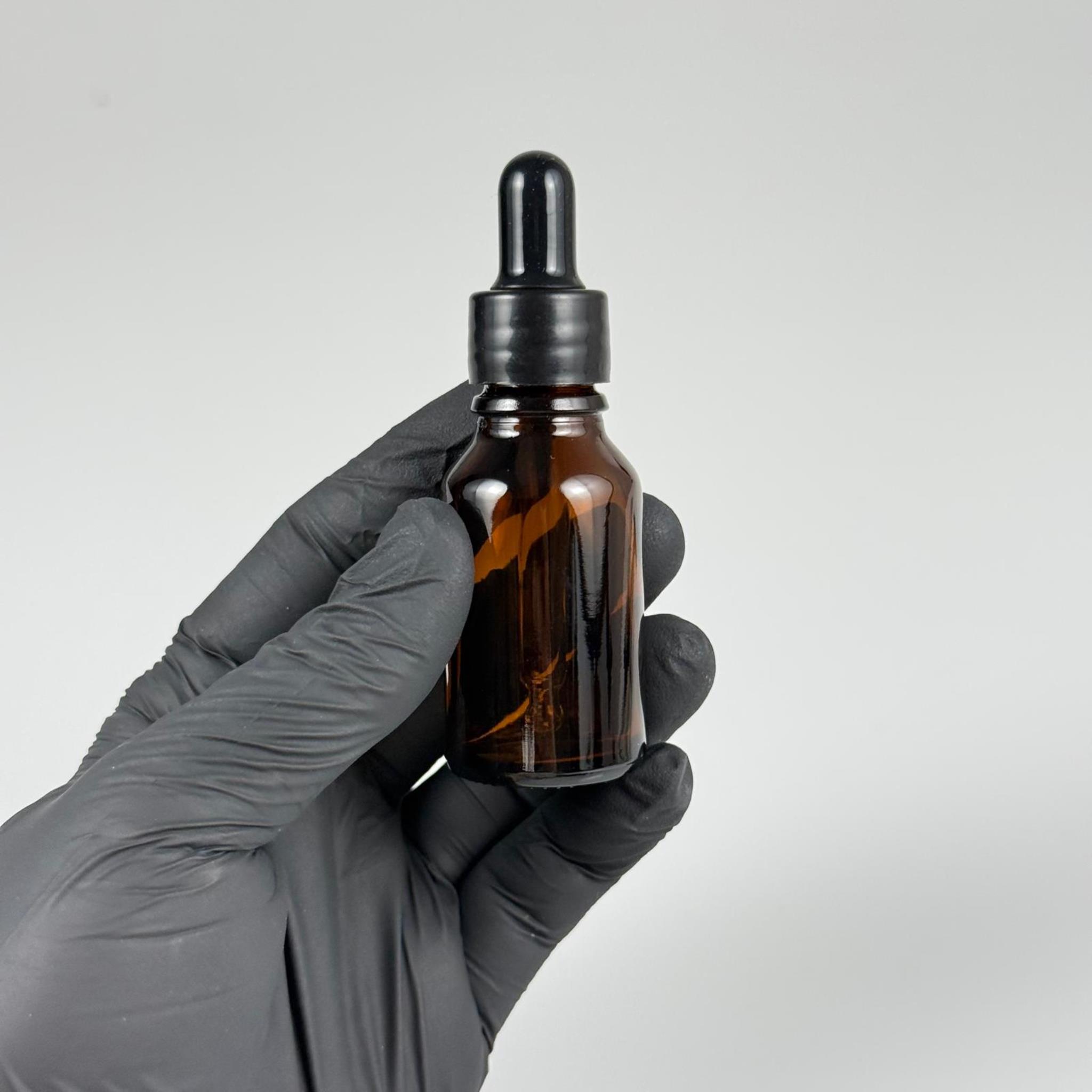 15 CC AMBER CAM DAMLALIKLI ŞİŞE - SİYAH EMZİK + SİYAH DÜZ KAPAK + CAM PİPET TAKIM - 15 ML KAHVERENGİ DAMLALIKLI ŞİŞE SETİ