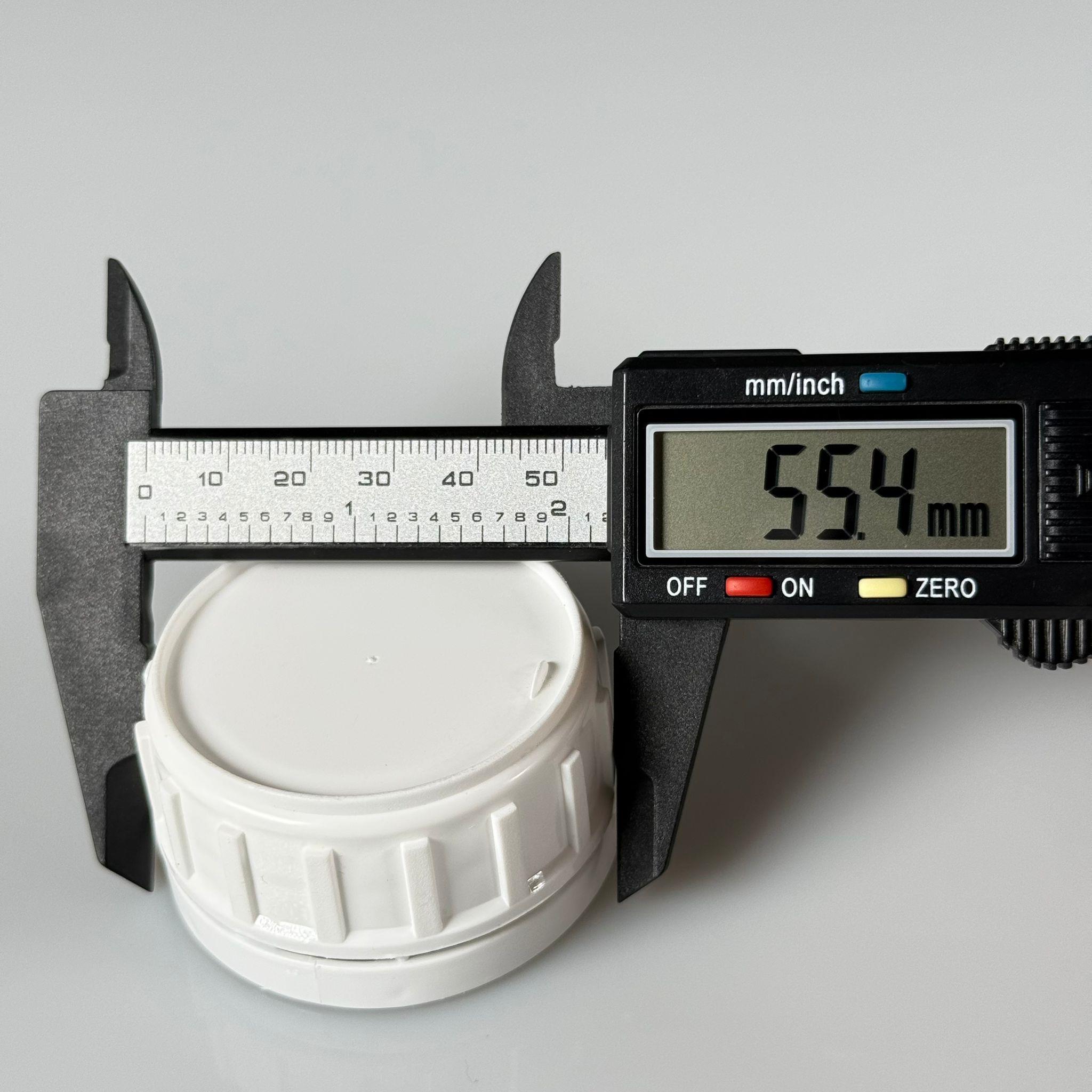 50 MM ALÜMİNYUM İNDİKSİYON CONTALI KİLİTLİ BEYAZ PLASTİK KAPAK - SK50 PLASTİK ZİRAİ BİDON KAPAĞI (TARIM BİDONU İÇİN)